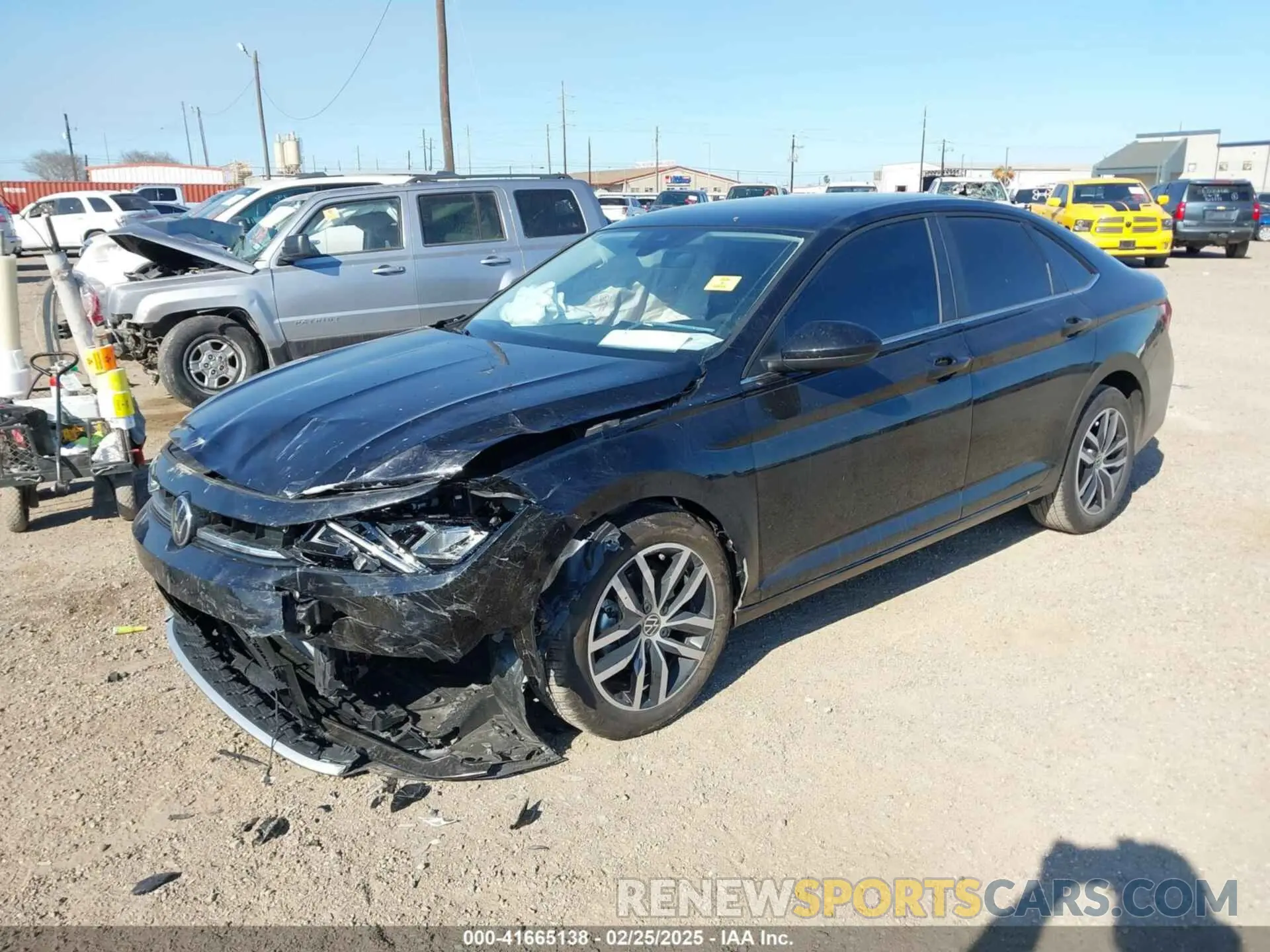 2 fotografías del automóvil dañado 3VW7X7BUXSM041624 VOLKSWAGEN JETTA 2025