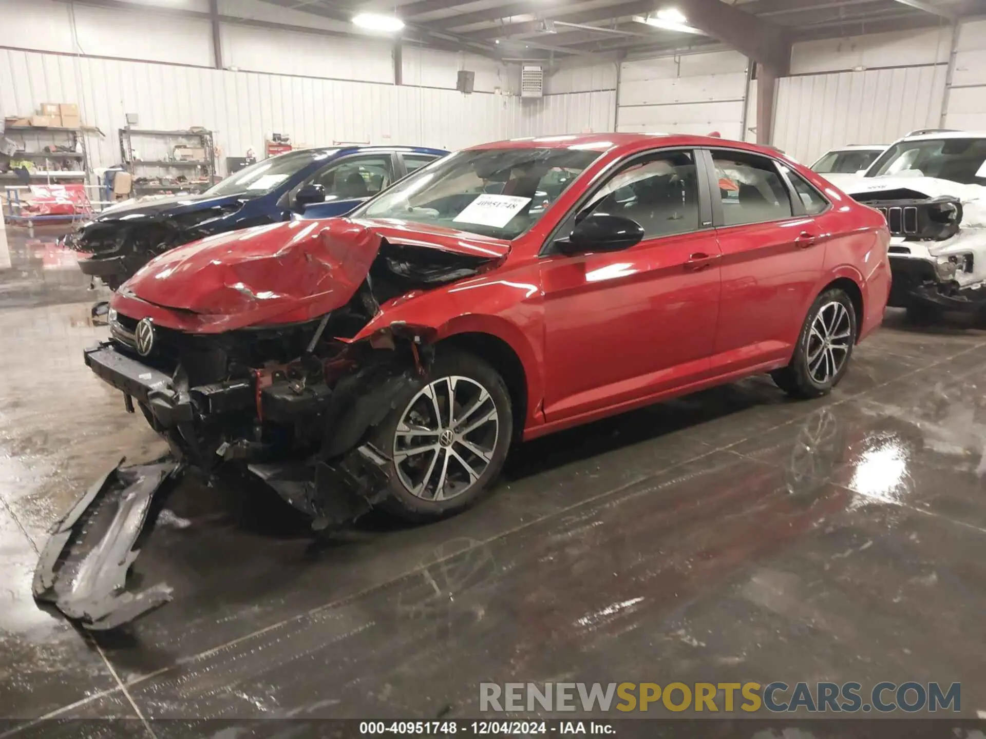 2 fotografías del automóvil dañado 3VWBX7BU2SM011768 VOLKSWAGEN JETTA 2025