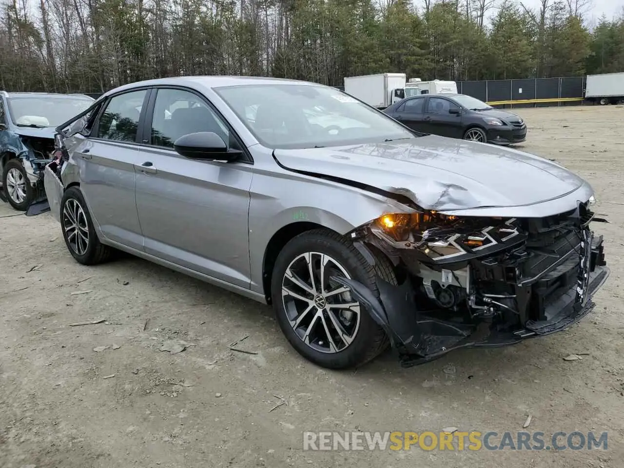 4 fotografías del automóvil dañado 3VWBX7BU8SM035024 VOLKSWAGEN JETTA 2025