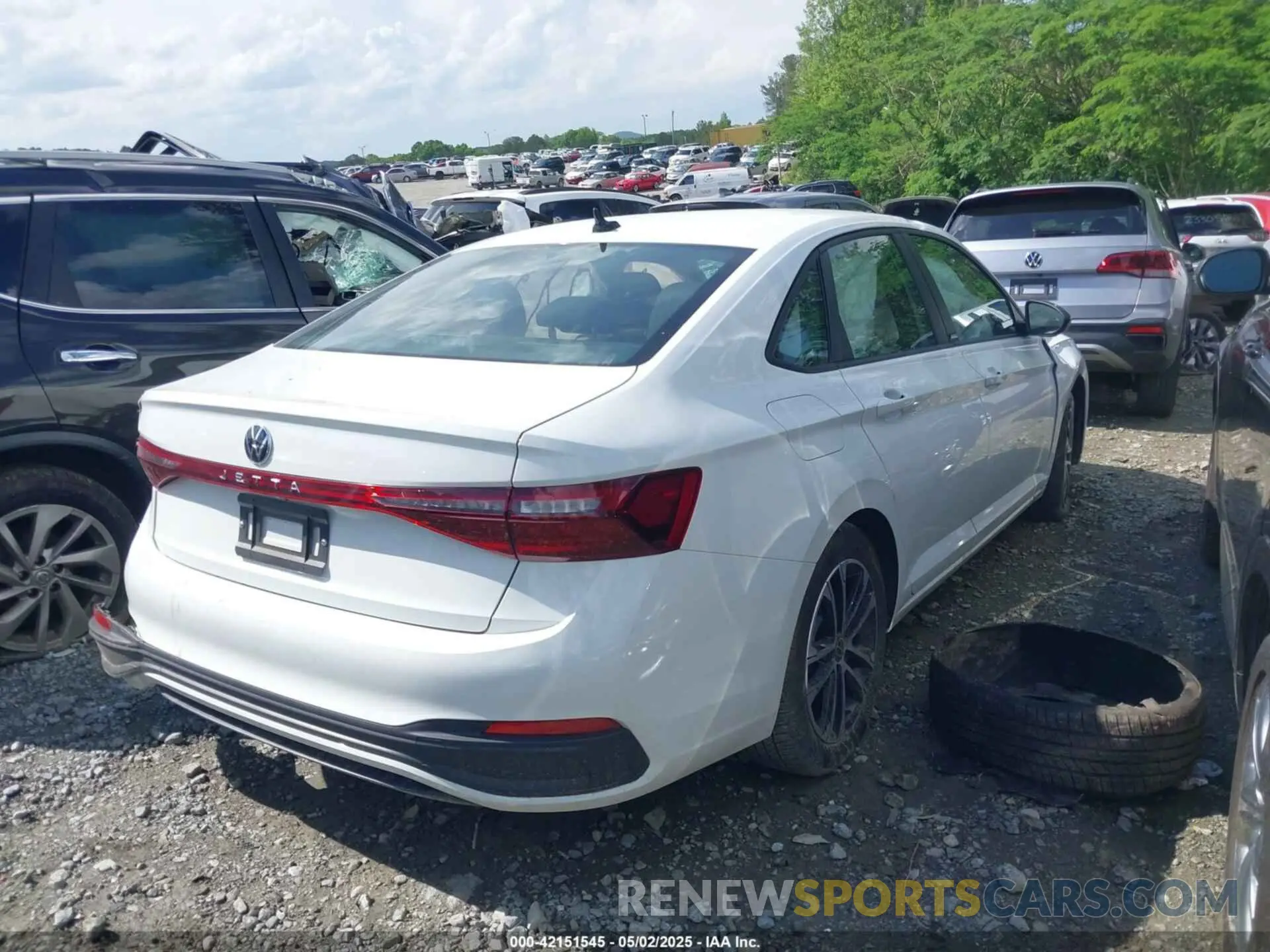 4 fotografías del automóvil dañado 3VWBX7BUXSM048308 VOLKSWAGEN JETTA 2025