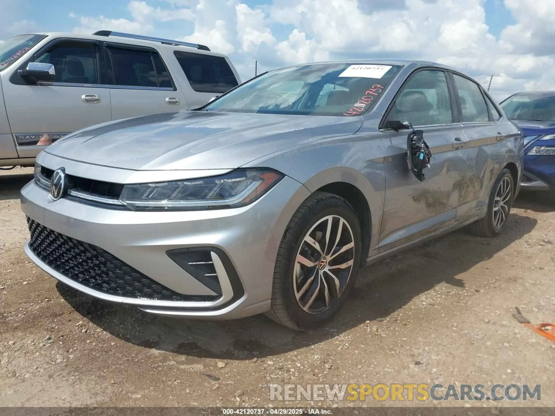 2 fotografías del automóvil dañado 3VWEX7BU1SM025397 VOLKSWAGEN JETTA 2025