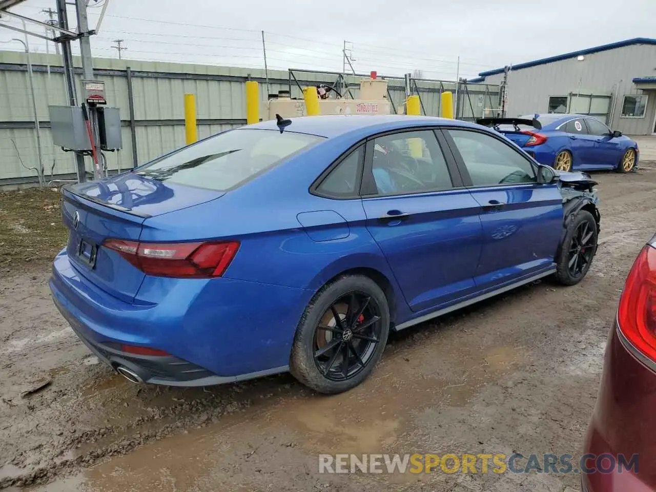 3 fotografías del automóvil dañado 3VW8T7BU6RM071343 VOLKSWAGEN JETTA 40TH 2024
