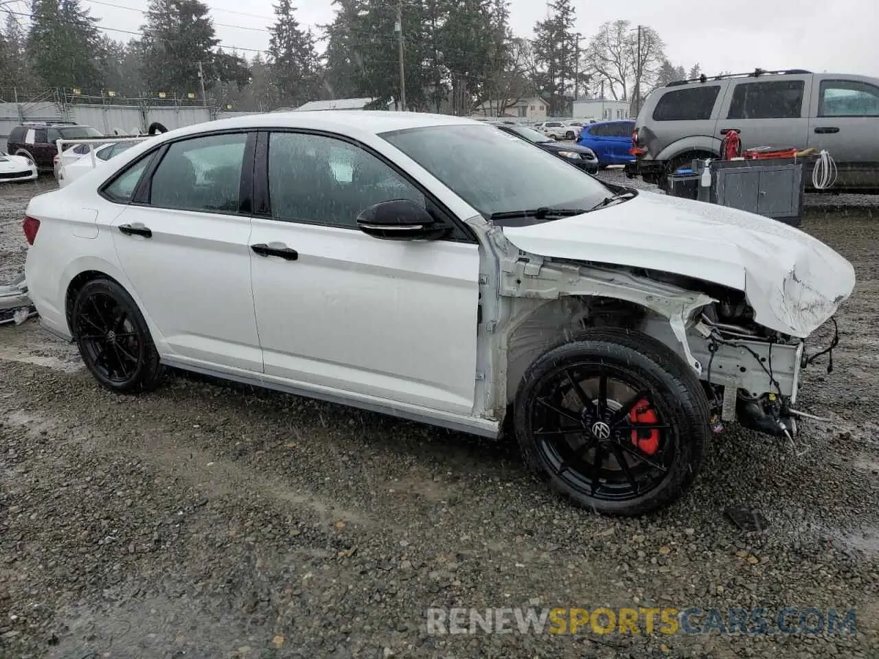 4 fotografías del automóvil dañado 3VW9T7BU7RM021264 VOLKSWAGEN JETTA 40TH 2024
