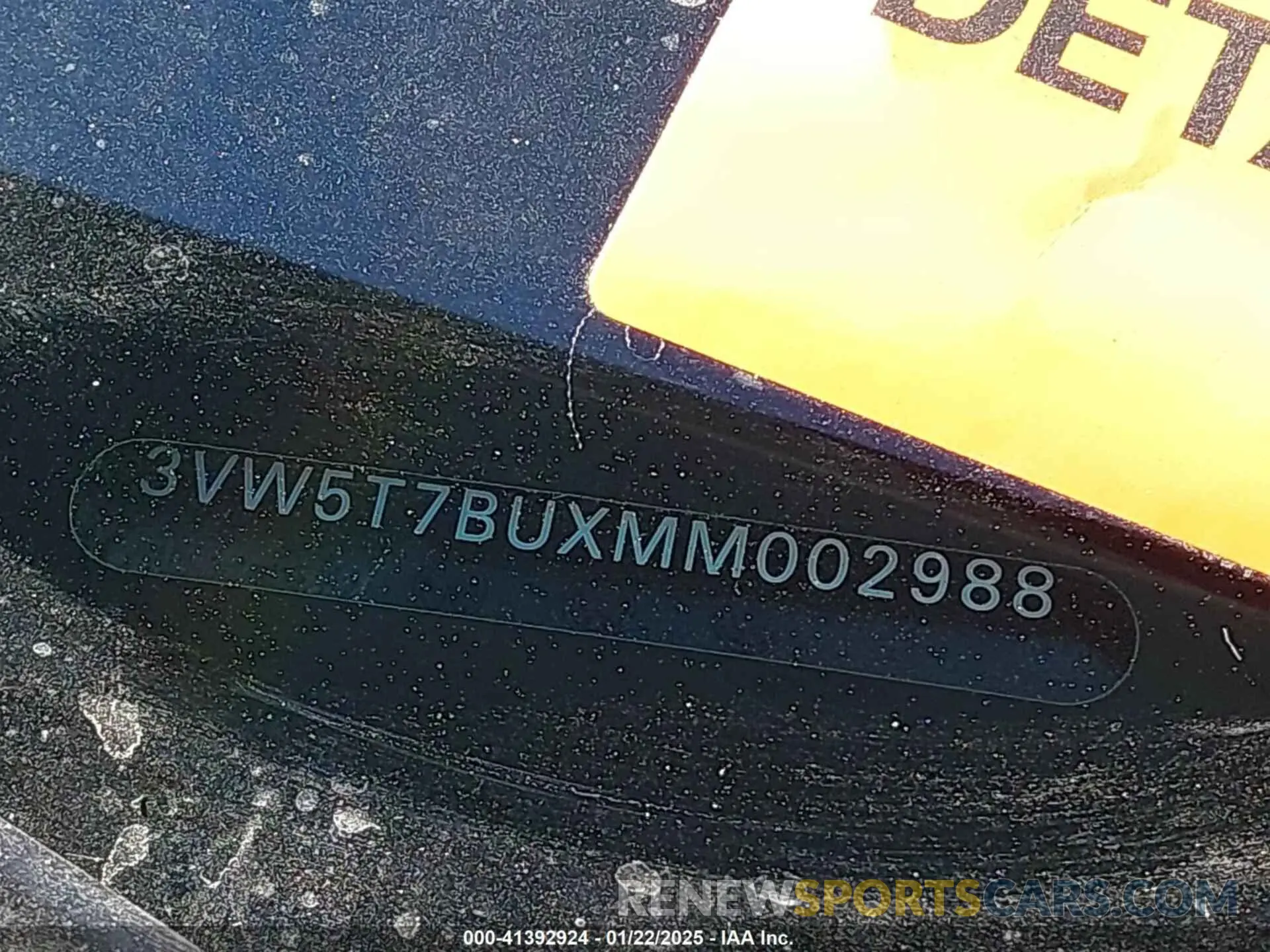 17 fotografías del automóvil dañado 3VW5T7BUXMM002988 VOLKSWAGEN JETTA GLI 2021