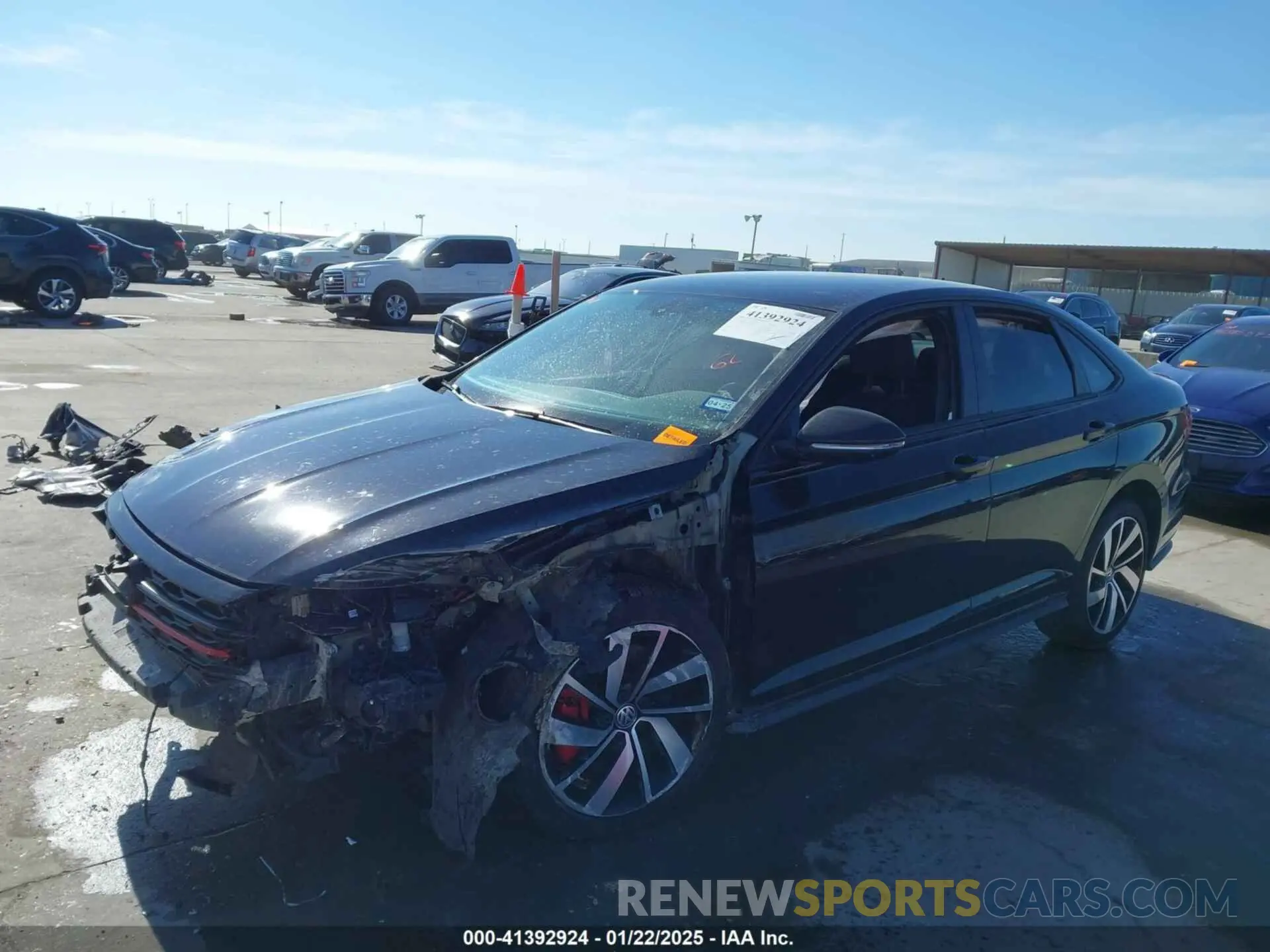 2 fotografías del automóvil dañado 3VW5T7BUXMM002988 VOLKSWAGEN JETTA GLI 2021