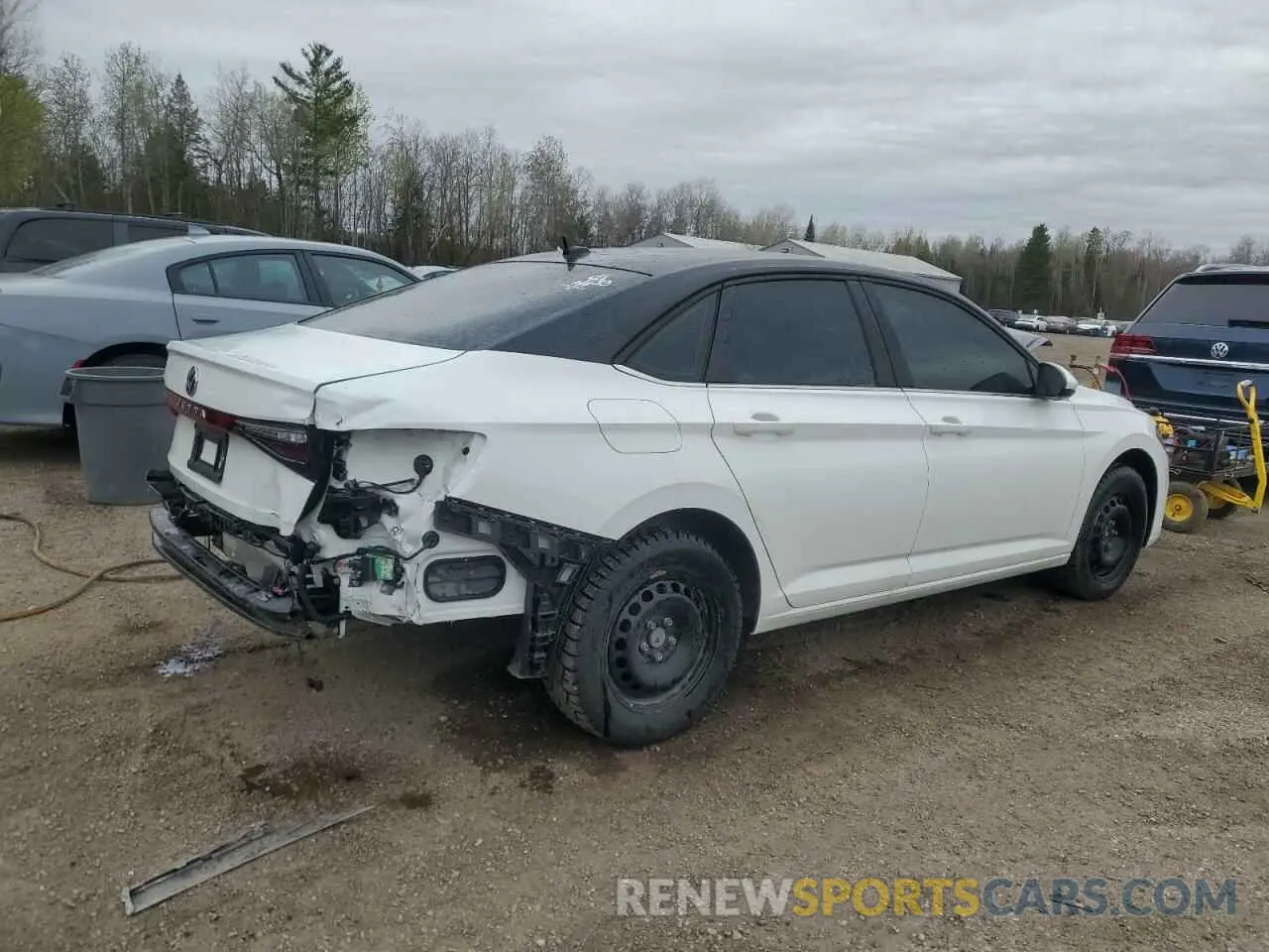 3 fotografías del automóvil dañado 3VWCX7BU0SM010087 VOLKSWAGEN JETTA TREN 2025