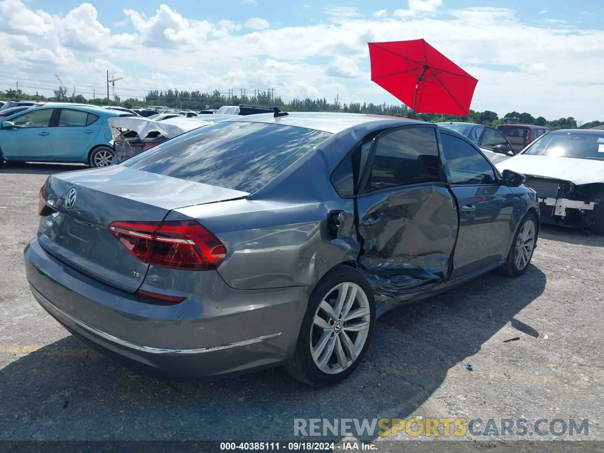 6 fotografías del automóvil dañado 1VWLA7A35KC011084 VOLKSWAGEN PASSAT 2019