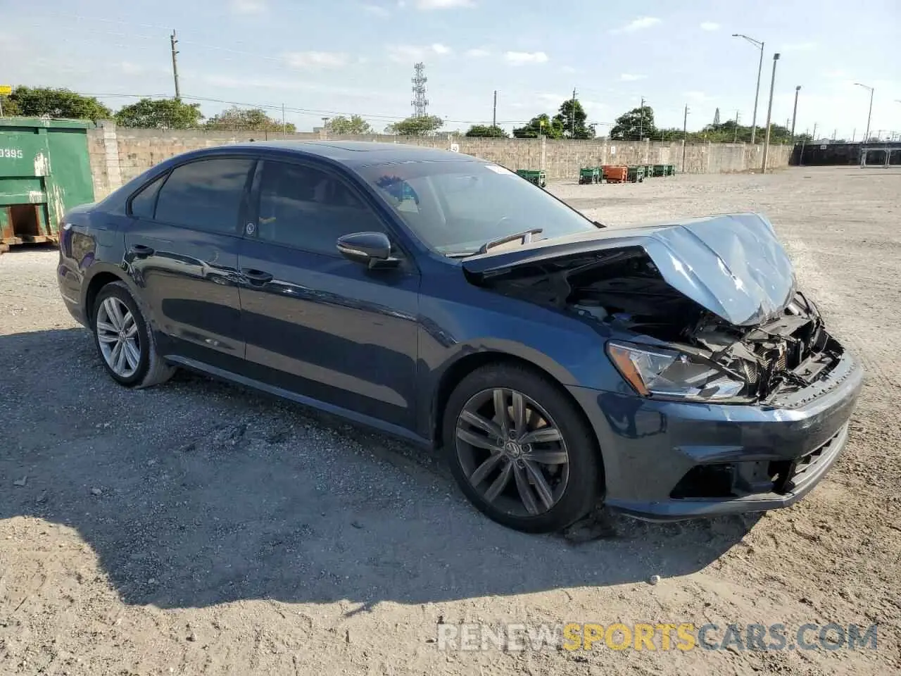 4 fotografías del automóvil dañado 1VWLA7A37KC009322 VOLKSWAGEN PASSAT 2019