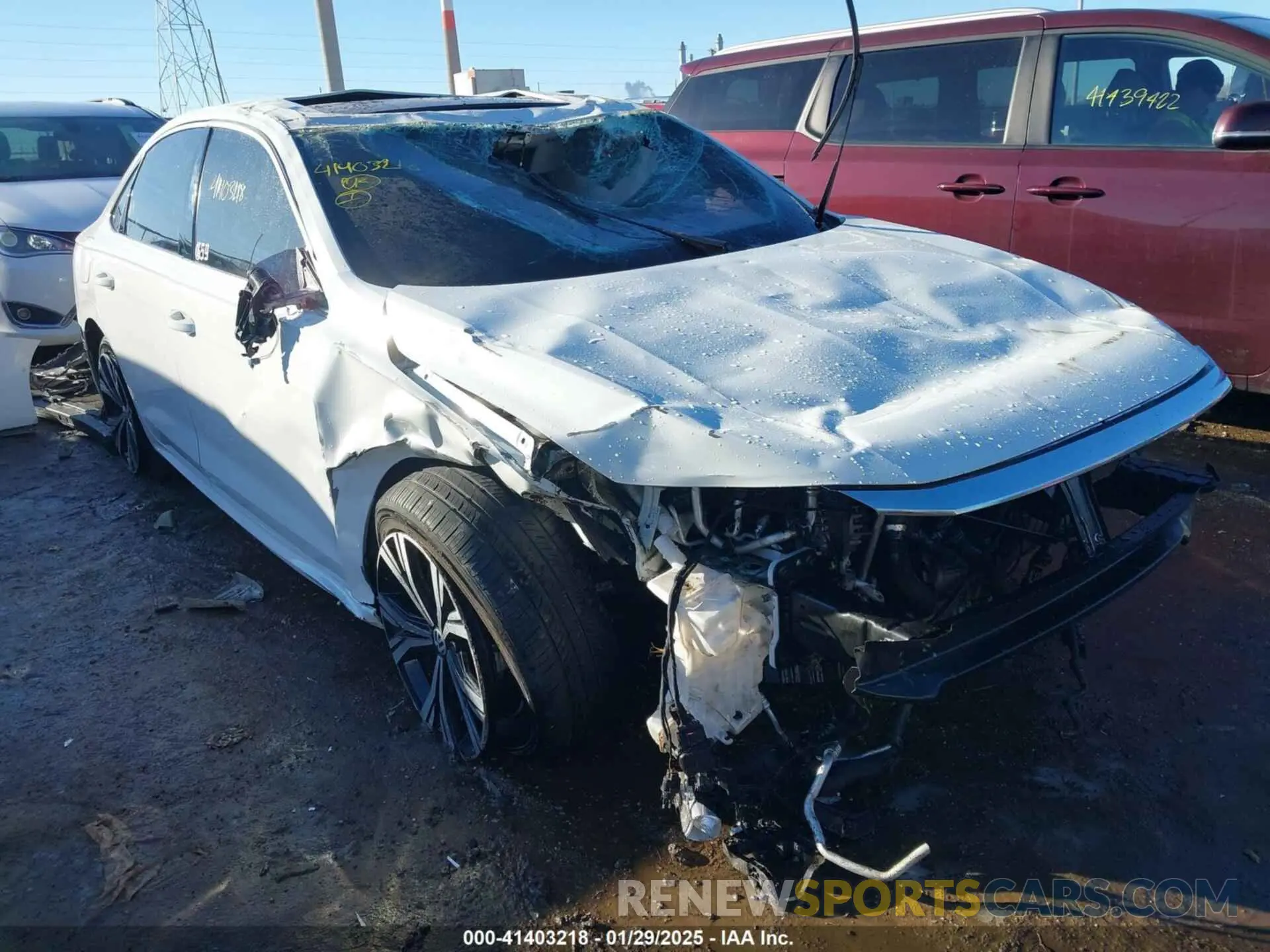 1 fotografías del automóvil dañado 1VWCA7A33LC010470 VOLKSWAGEN PASSAT 2020