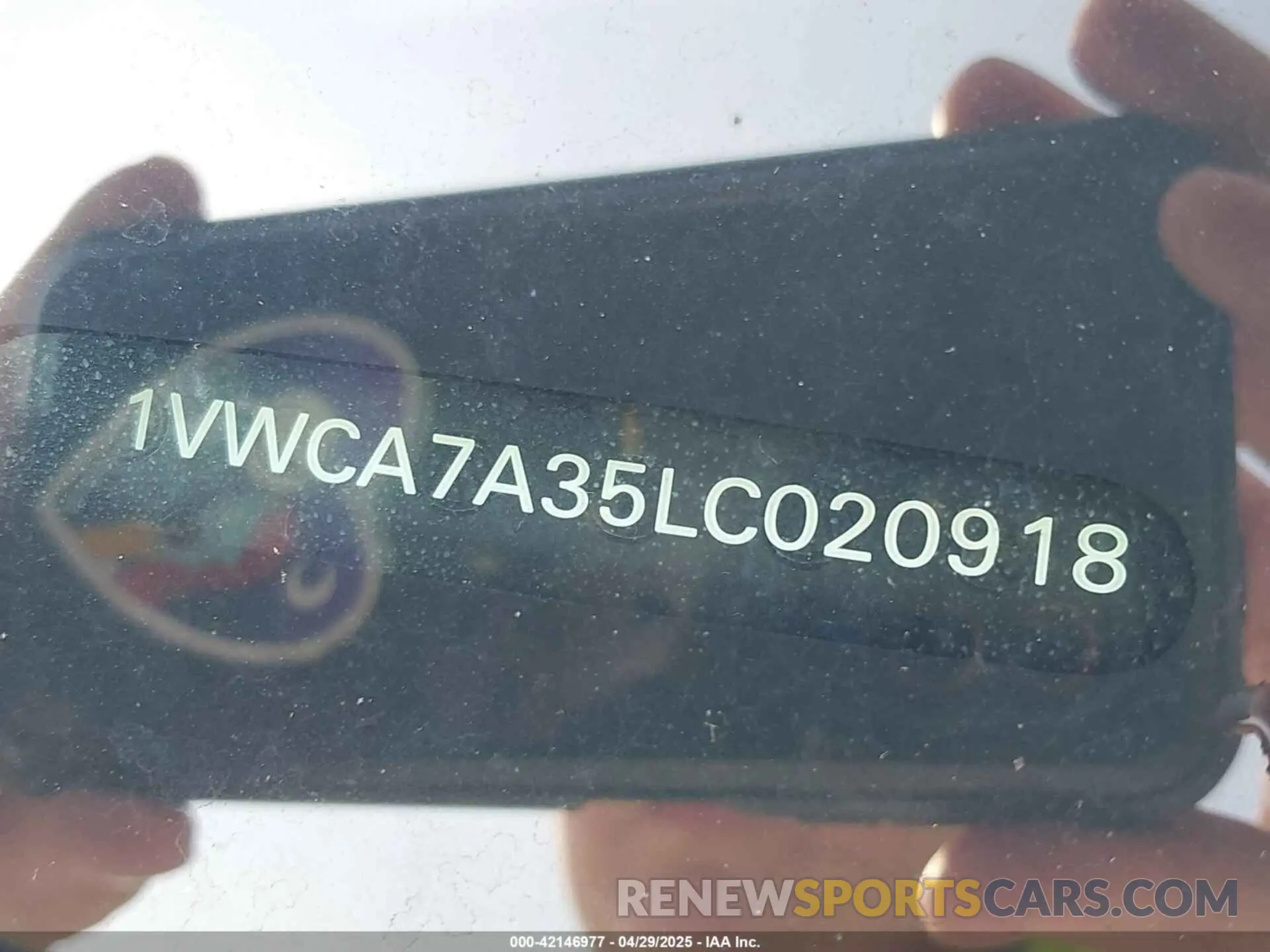 9 fotografías del automóvil dañado 1VWCA7A35LC020918 VOLKSWAGEN PASSAT 2020