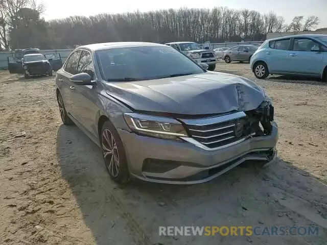 11 fotografías del automóvil dañado 1VWCA7A39LC015267 VOLKSWAGEN PASSAT 2020