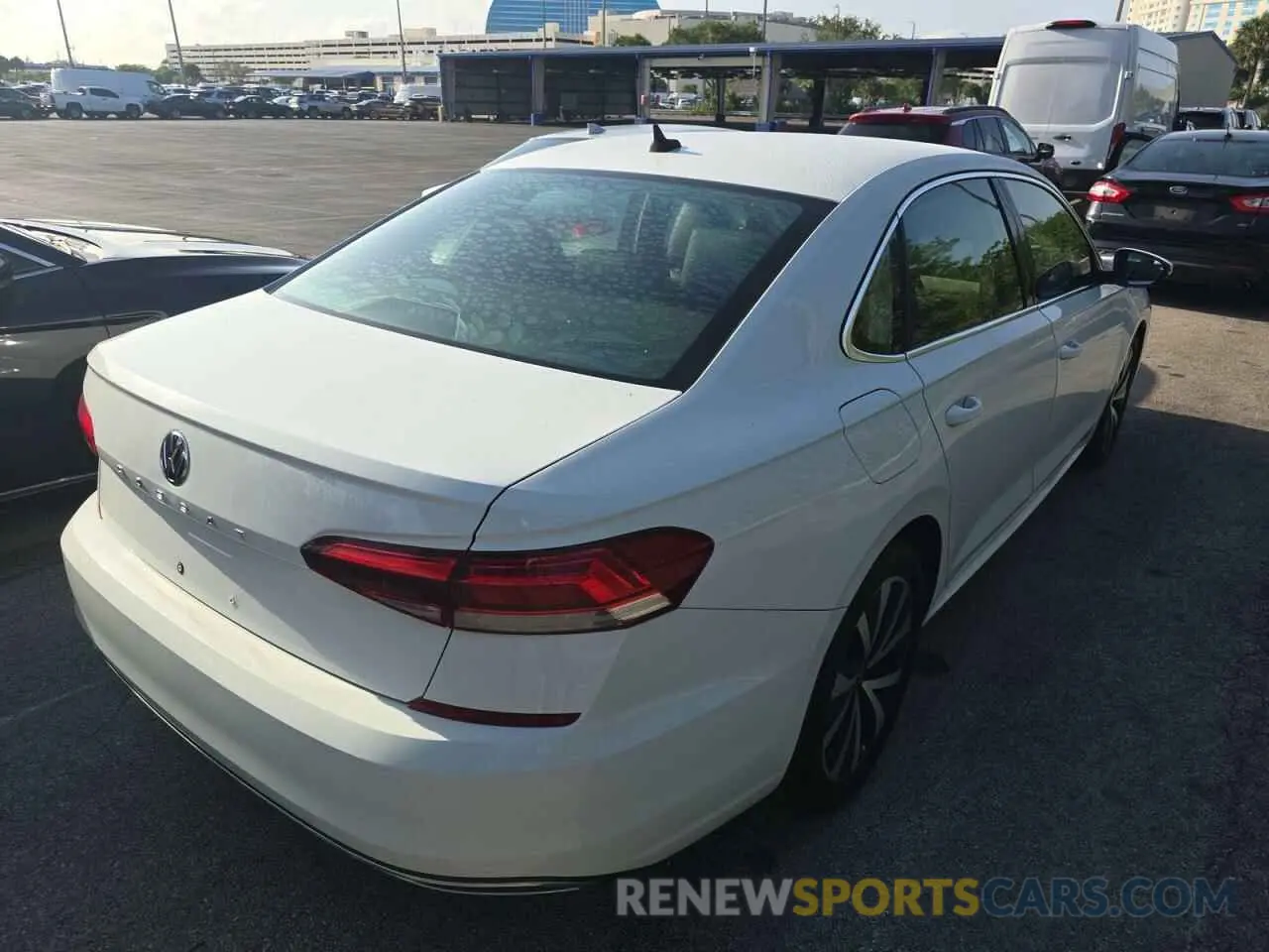 4 fotografías del automóvil dañado 1VWSA7A30LC014553 VOLKSWAGEN PASSAT 2020