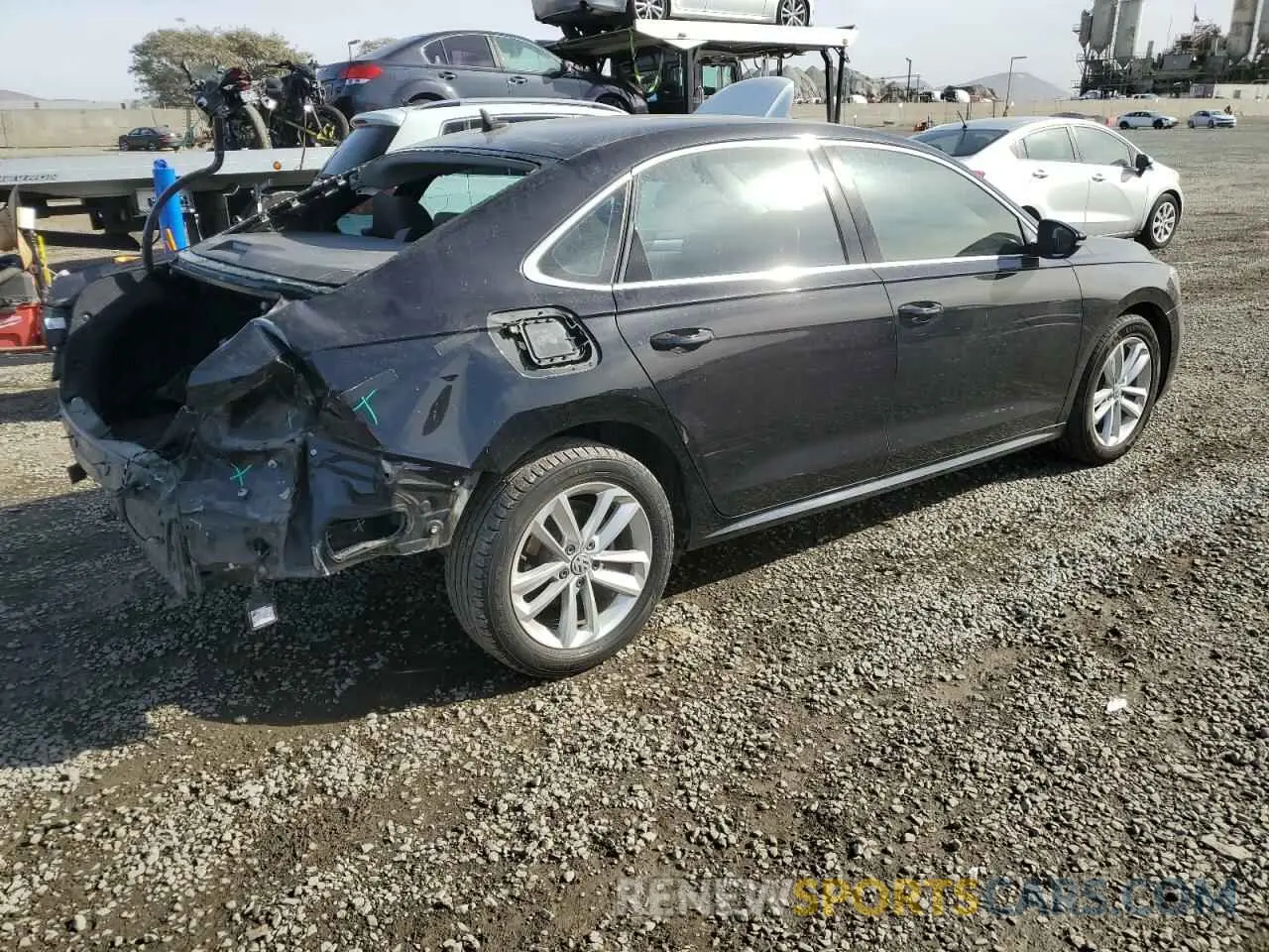 3 fotografías del automóvil dañado 1VWSA7A34LC023868 VOLKSWAGEN PASSAT 2020