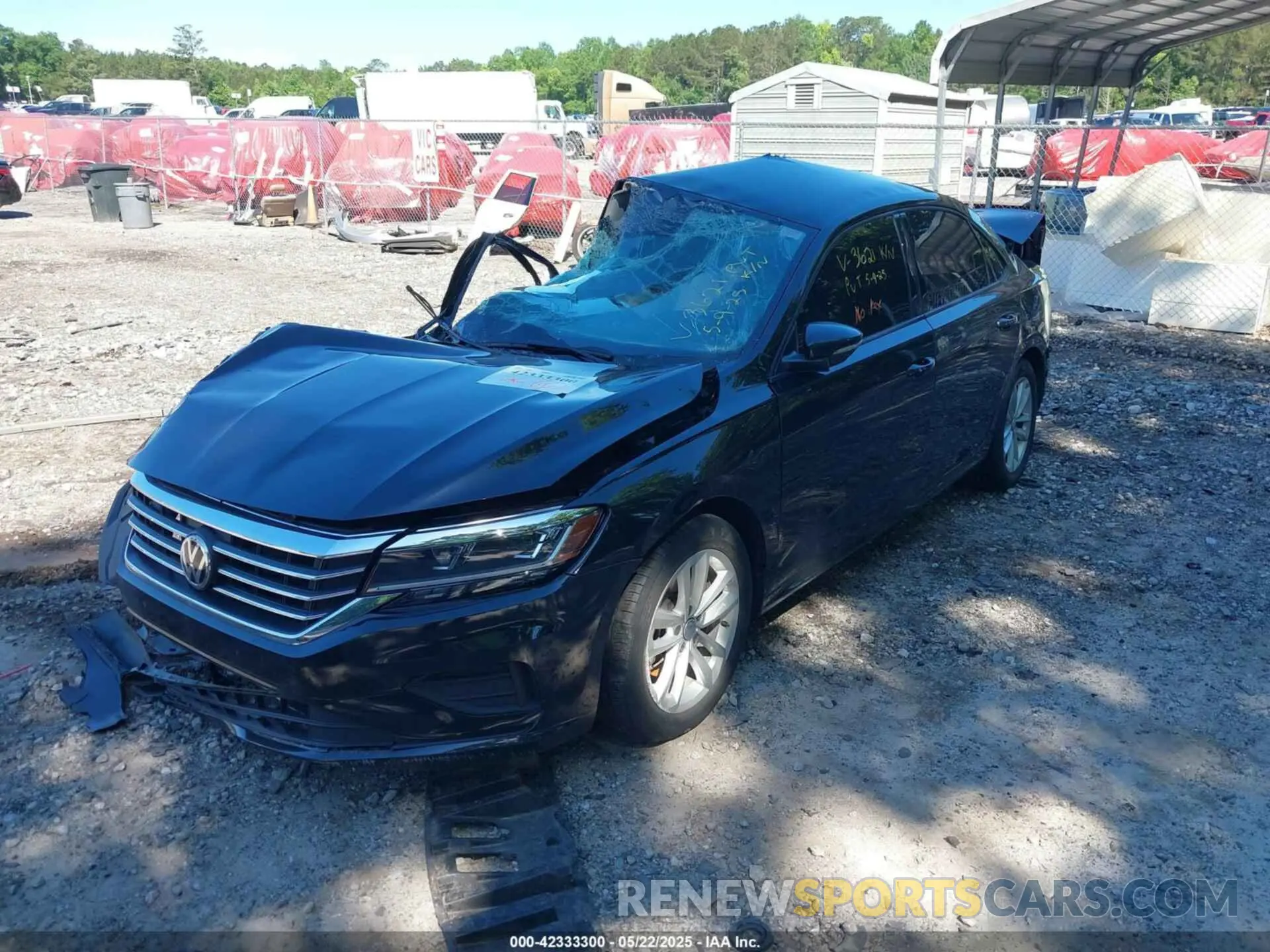 2 fotografías del automóvil dañado 1VWAA7A36MC003621 VOLKSWAGEN PASSAT 2021