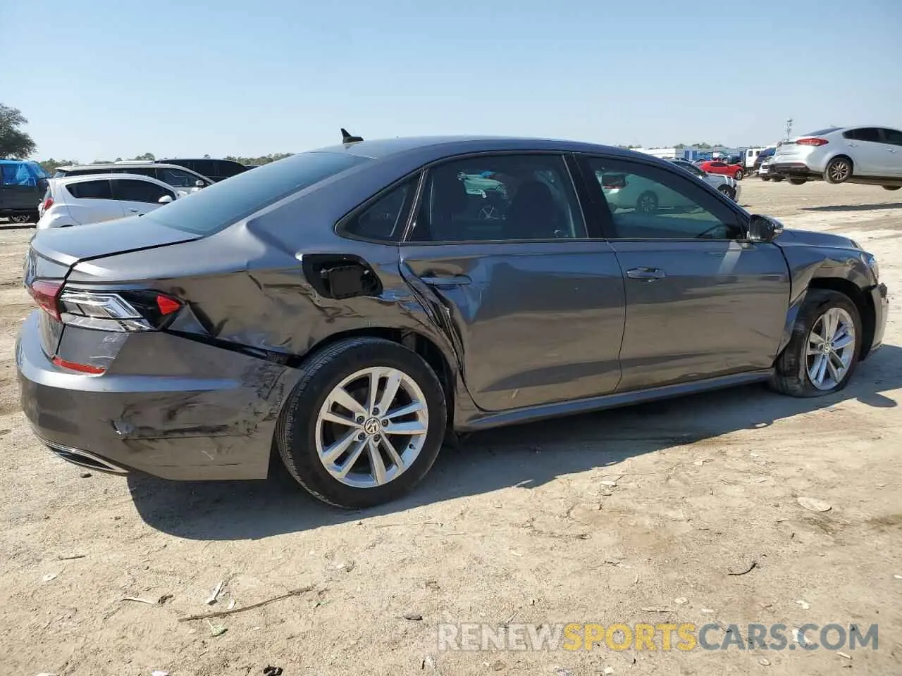 3 fotografías del automóvil dañado 1VWAA7A36MC005496 VOLKSWAGEN PASSAT 2021
