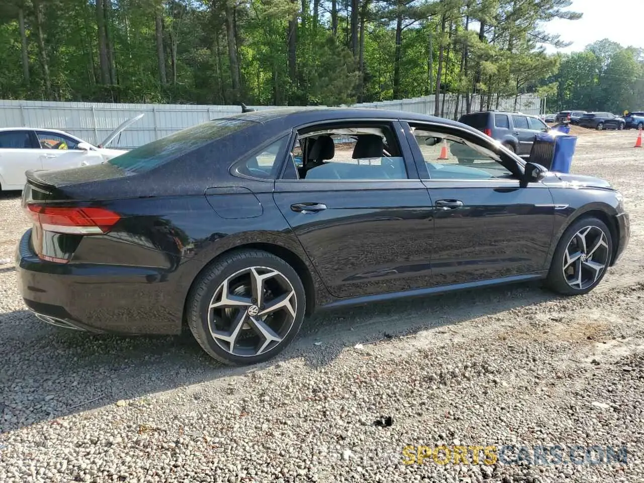 3 fotografías del automóvil dañado 1VWMA7A3XMC014697 VOLKSWAGEN PASSAT 2021