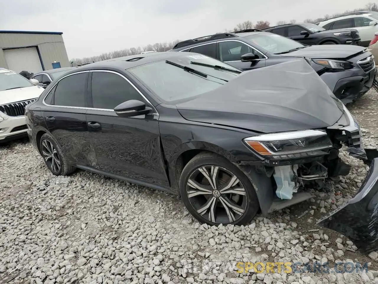 4 fotografías del automóvil dañado 1VWSA7A30MC015056 VOLKSWAGEN PASSAT 2021