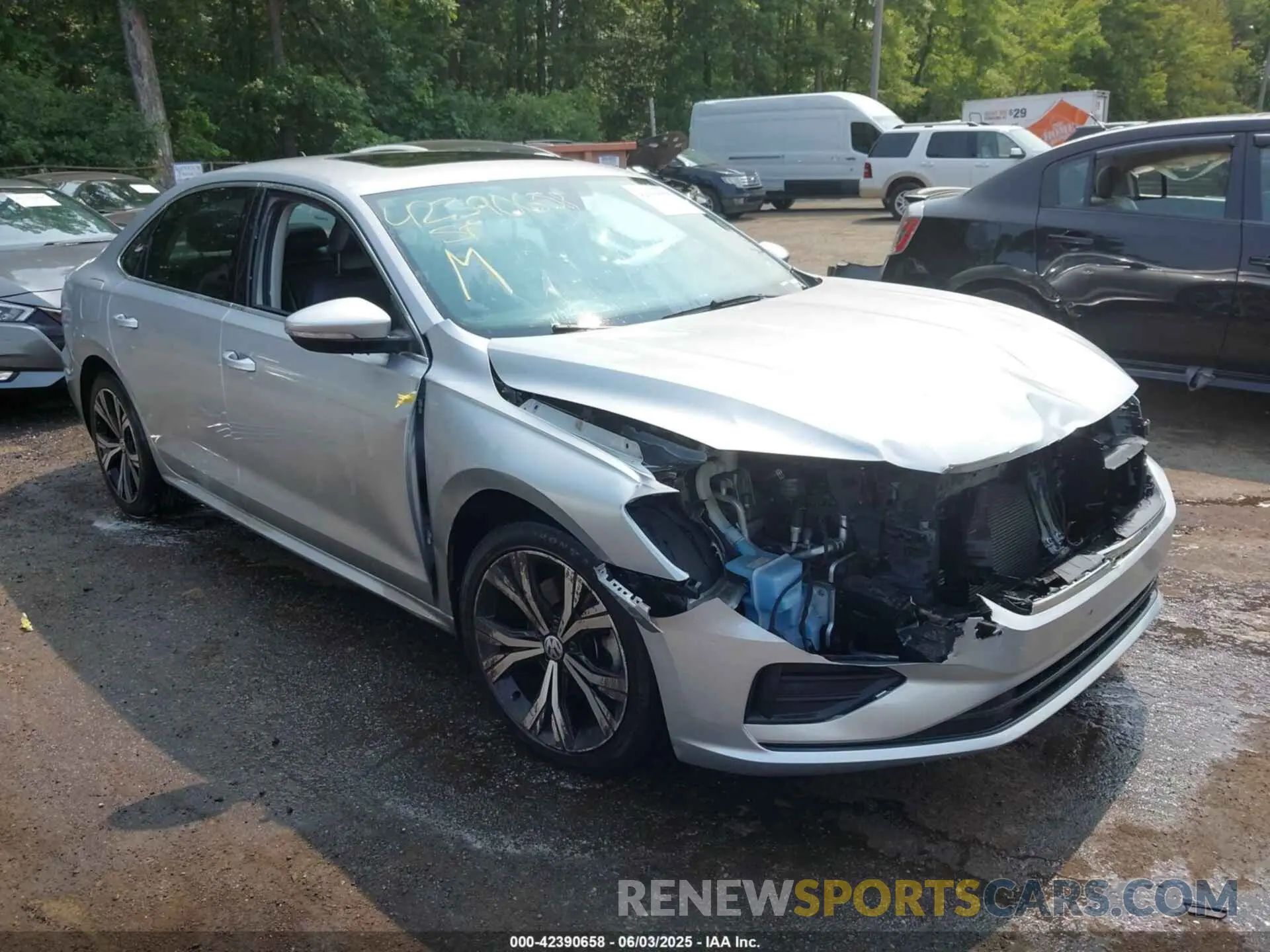 1 fotografías del automóvil dañado 1VWSA7A34MC000320 VOLKSWAGEN PASSAT 2021