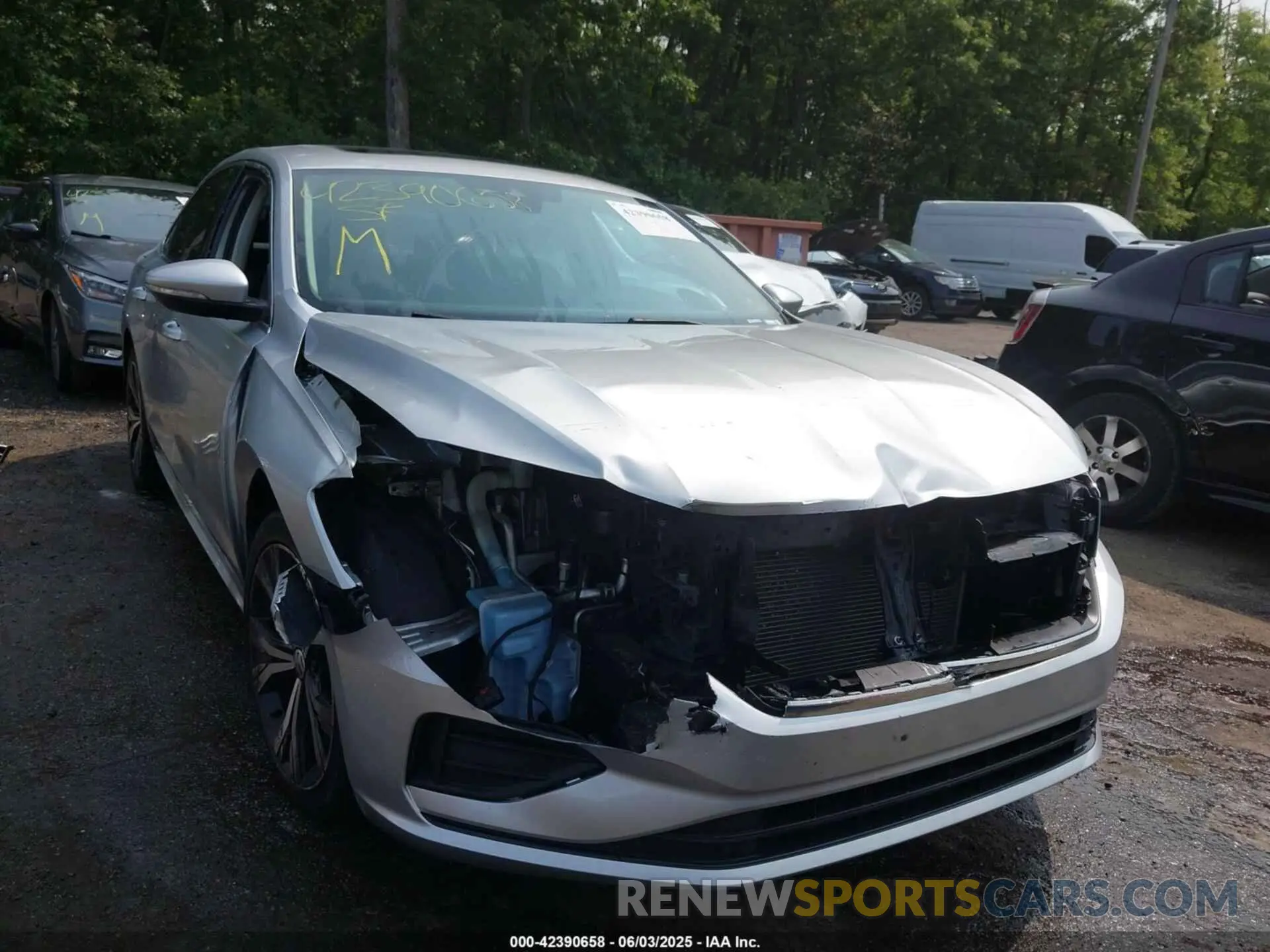6 fotografías del automóvil dañado 1VWSA7A34MC000320 VOLKSWAGEN PASSAT 2021