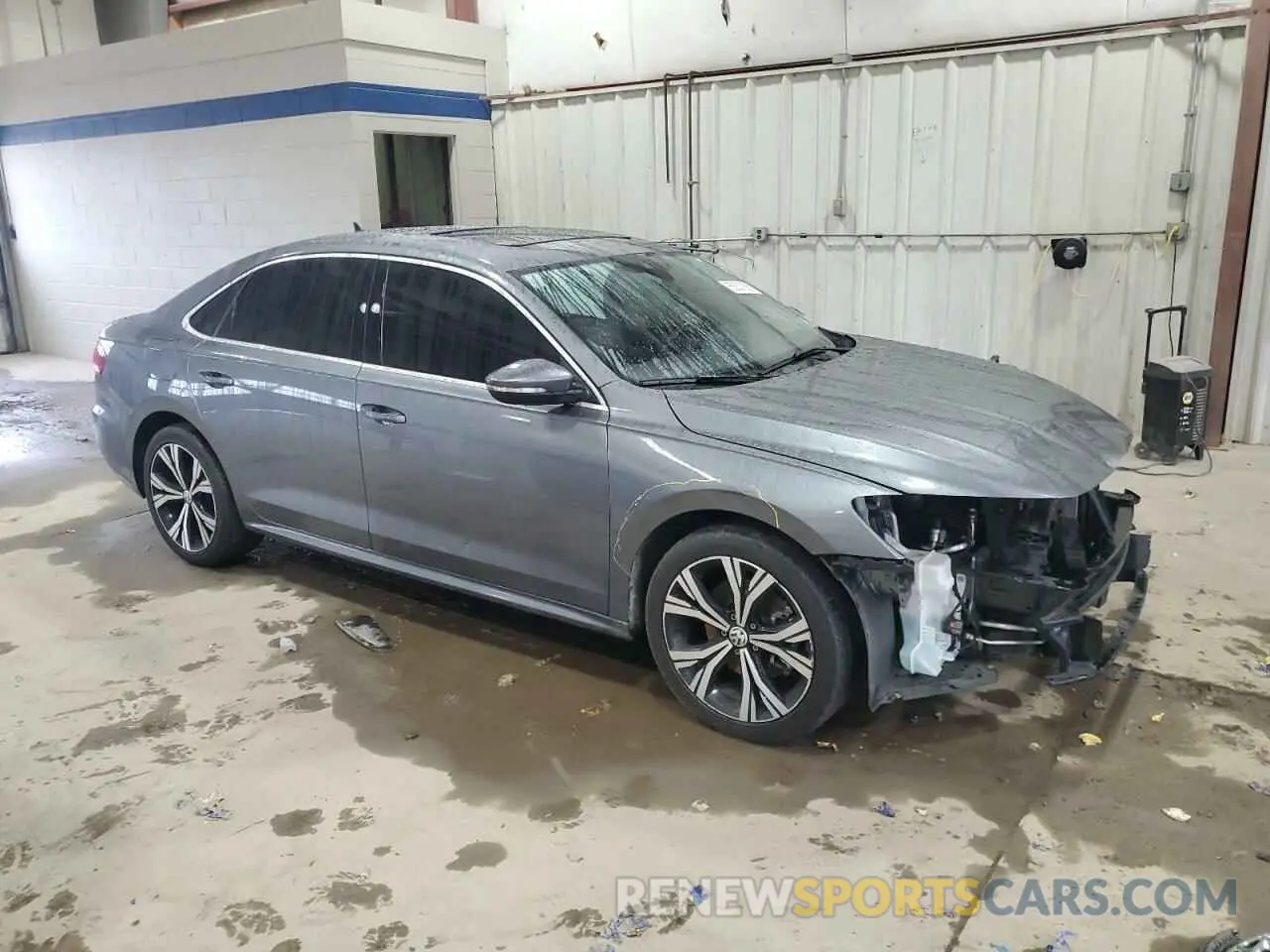 4 fotografías del automóvil dañado 1VWSA7A34MC010023 VOLKSWAGEN PASSAT 2021
