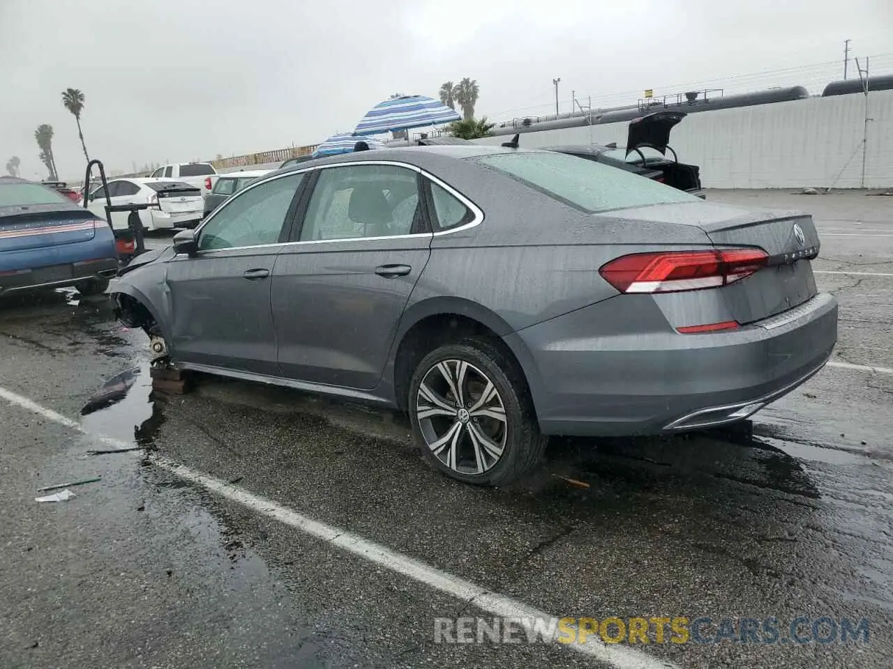 2 fotografías del automóvil dañado 1VWSA7A34MC010121 VOLKSWAGEN PASSAT 2021