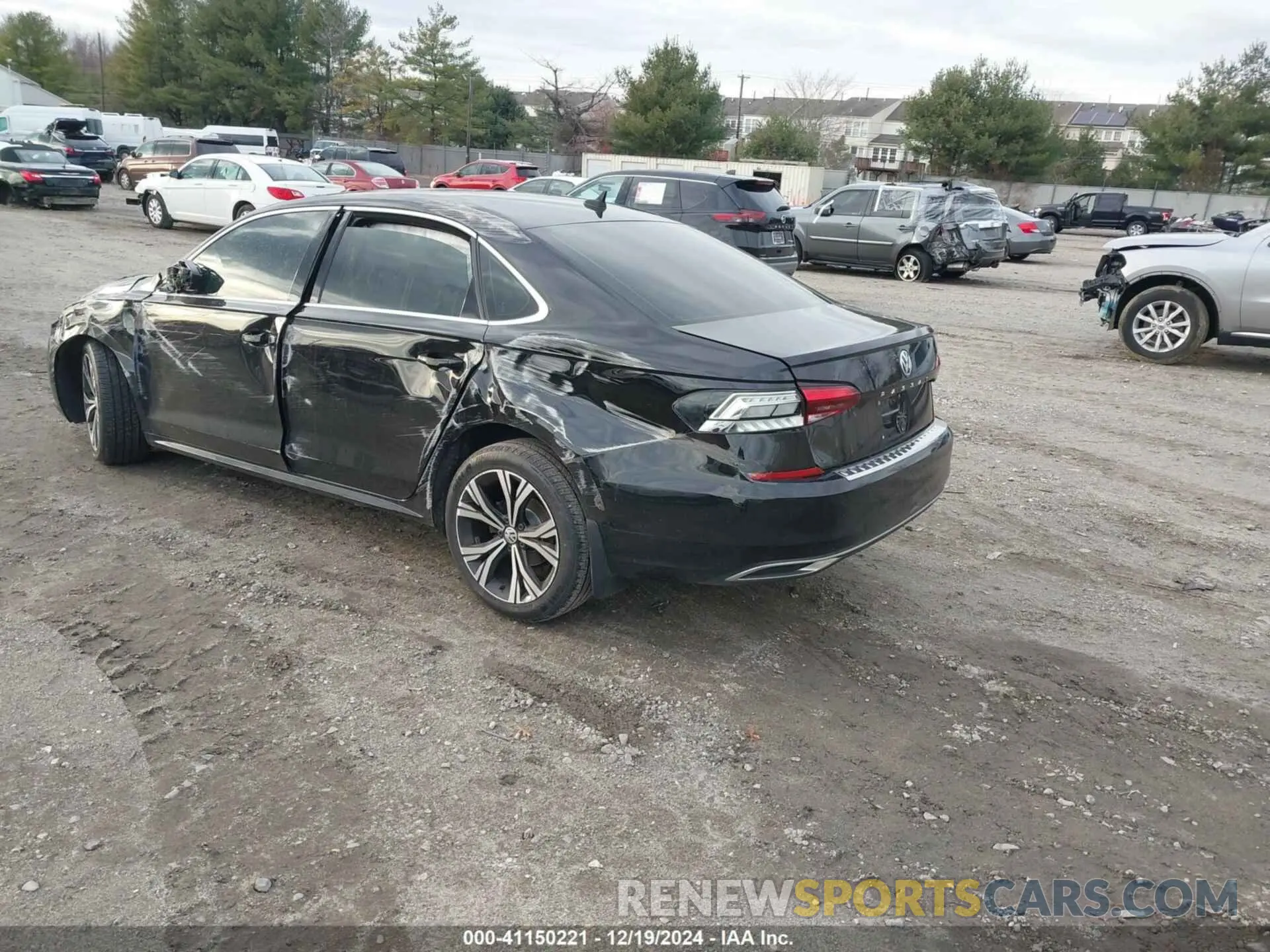 3 fotografías del automóvil dañado 1VWSA7A34MC019031 VOLKSWAGEN PASSAT 2021