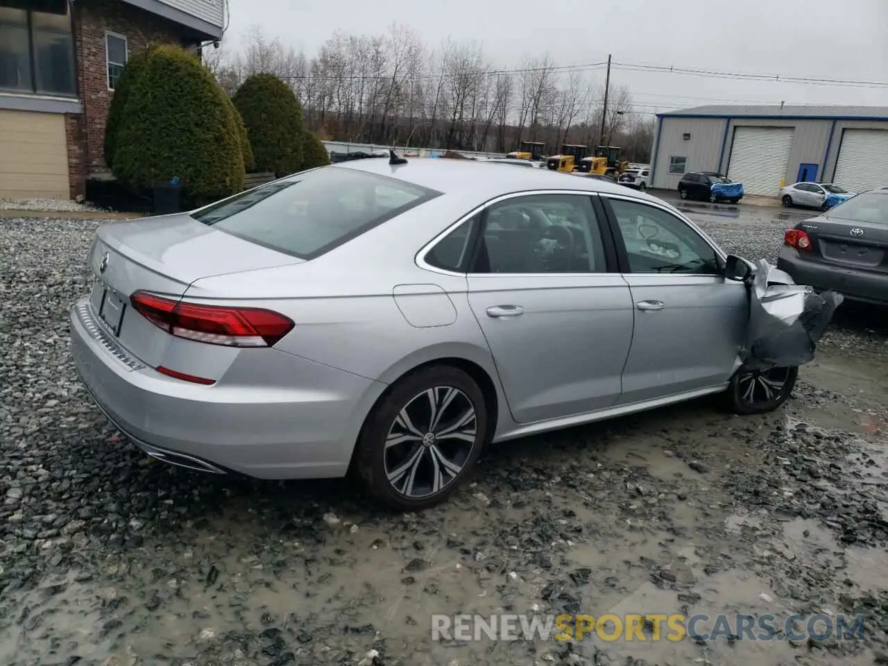 3 fotografías del automóvil dañado 1VWSA7A36MC012971 VOLKSWAGEN PASSAT 2021