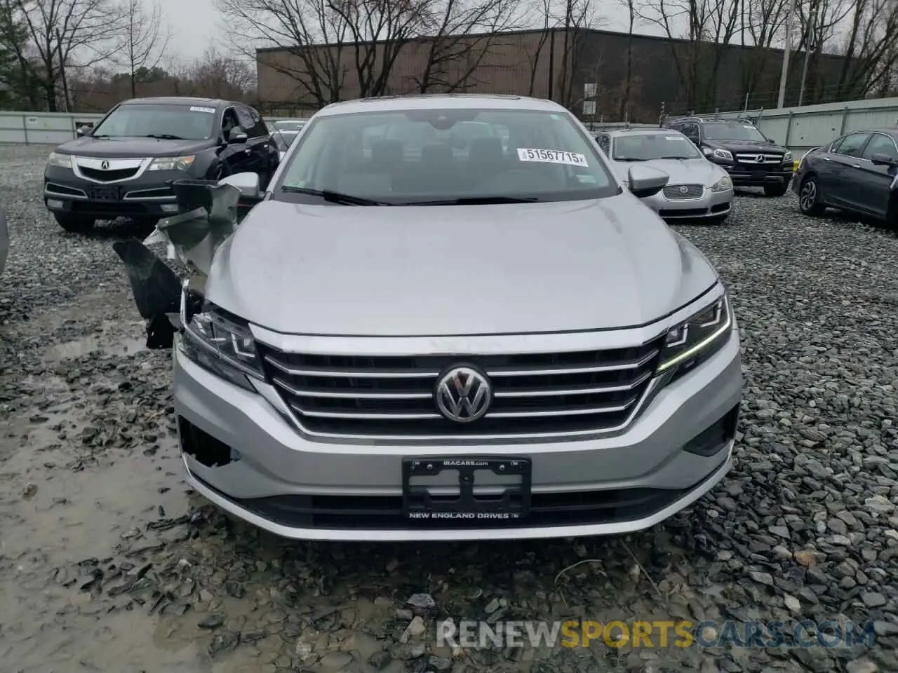 5 fotografías del automóvil dañado 1VWSA7A36MC012971 VOLKSWAGEN PASSAT 2021