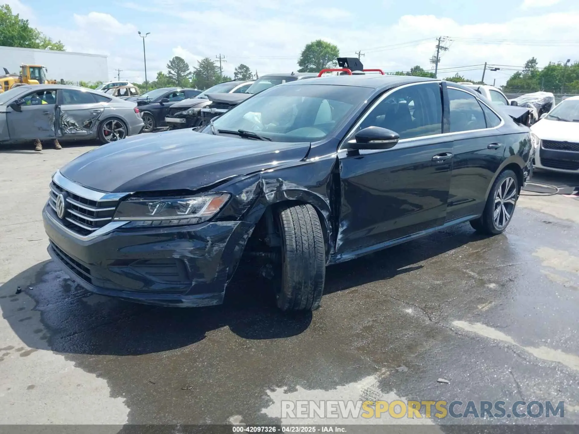 2 fotografías del automóvil dañado 1VWSA7A39MC002421 VOLKSWAGEN PASSAT 2021