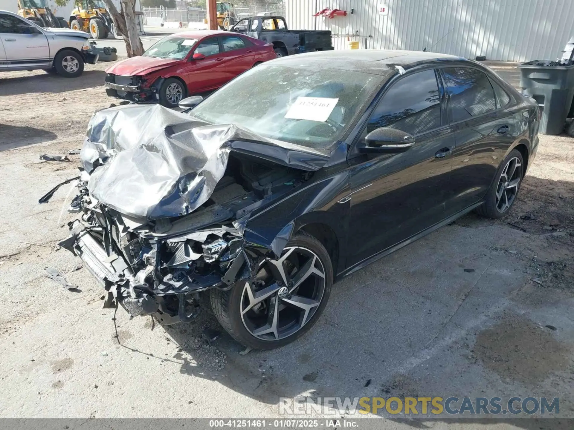 2 fotografías del automóvil dañado 1VWMA7A34NC000165 VOLKSWAGEN PASSAT 2022