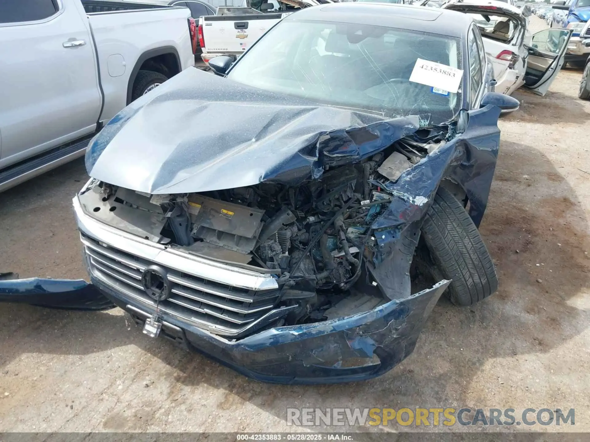 6 fotografías del automóvil dañado 1VWSA7A32NC002732 VOLKSWAGEN PASSAT 2022