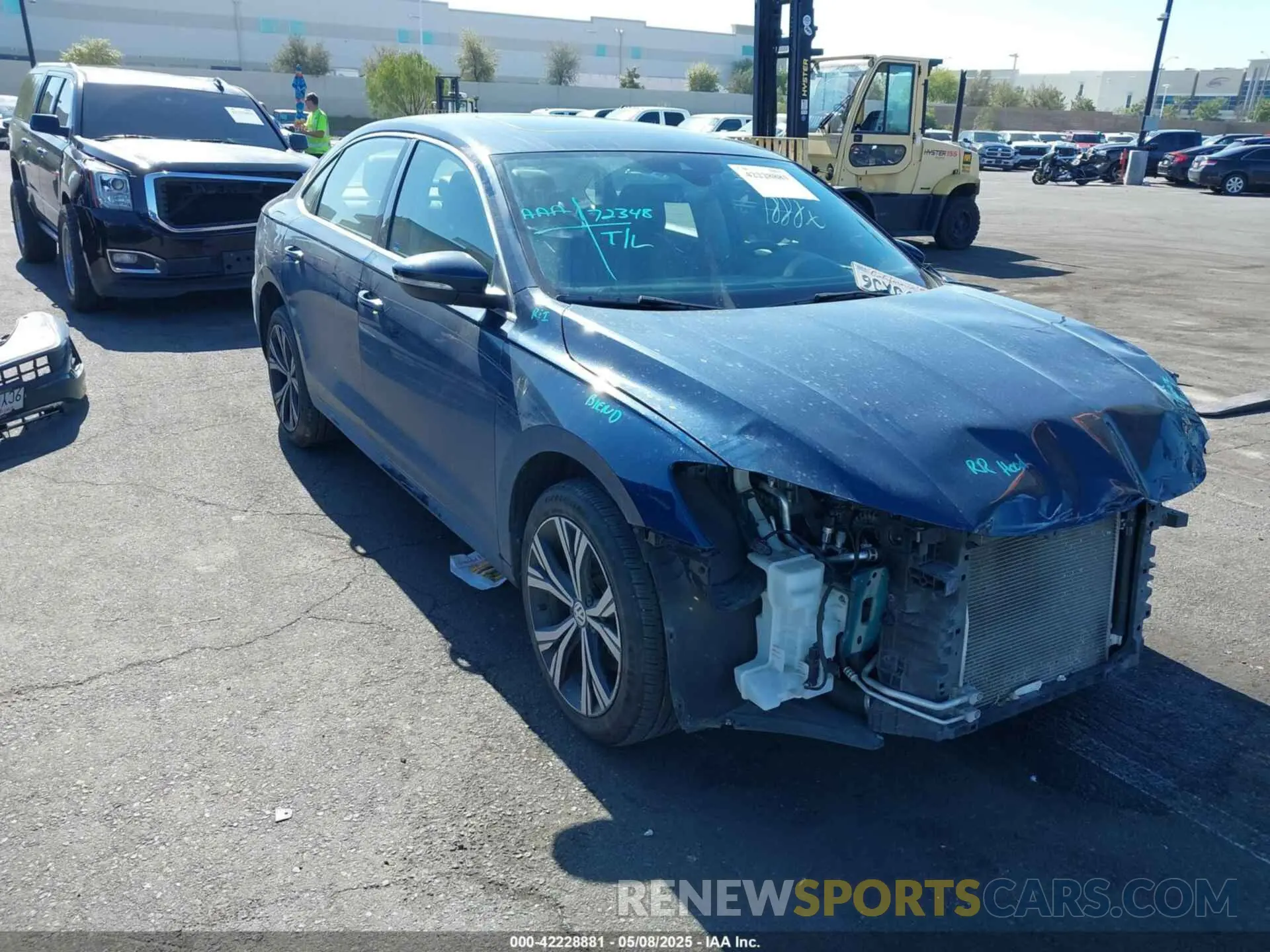 1 fotografías del automóvil dañado 1VWSA7A37NC007103 VOLKSWAGEN PASSAT 2022