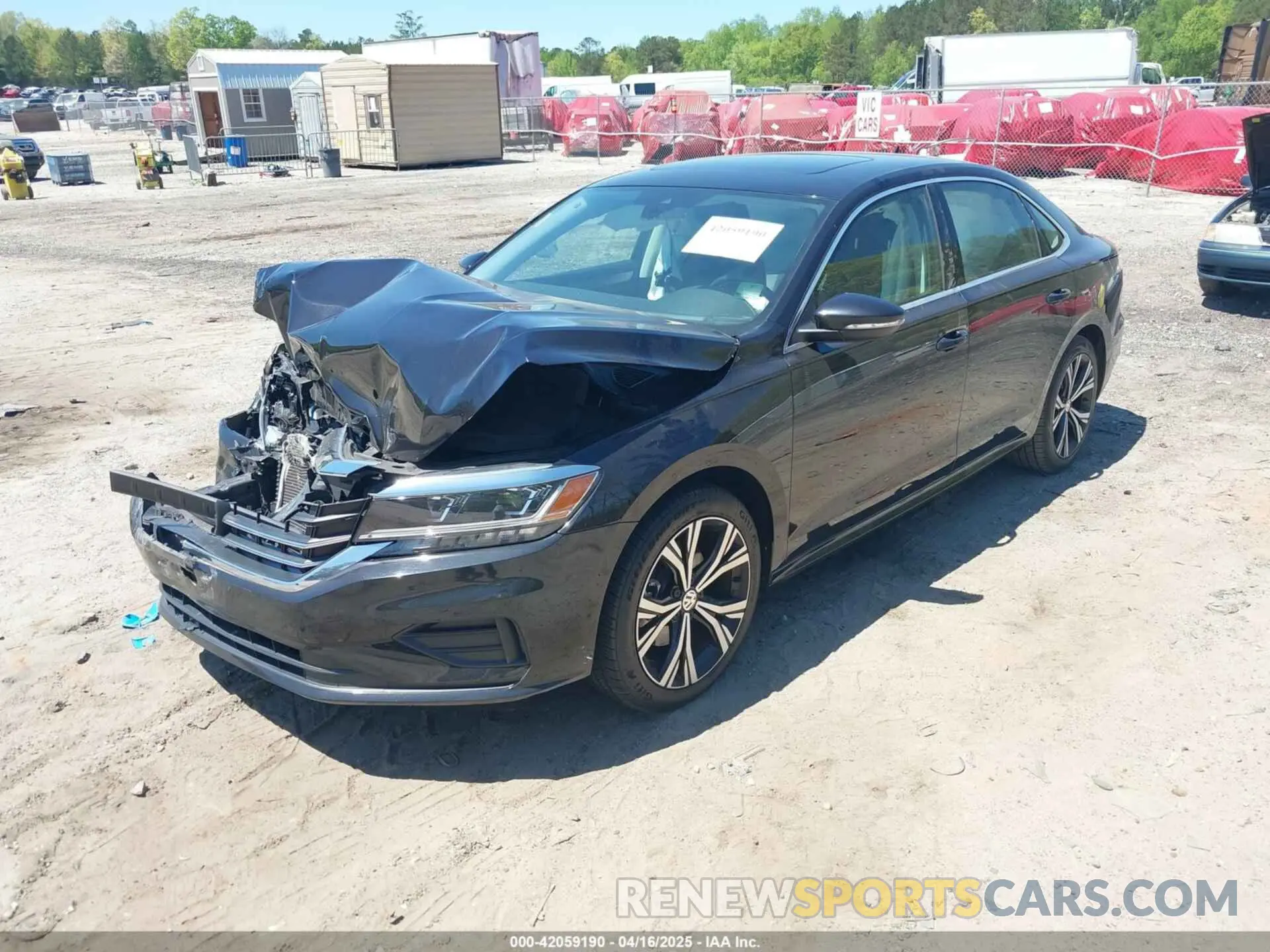 2 fotografías del automóvil dañado 1VWSA7A38NC001715 VOLKSWAGEN PASSAT 2022