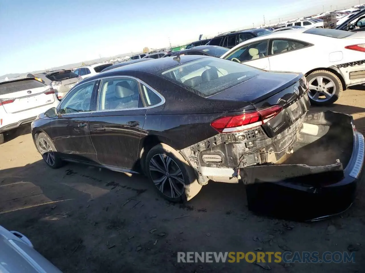 2 fotografías del automóvil dañado 1VWSA7A3XNC000162 VOLKSWAGEN PASSAT 2022