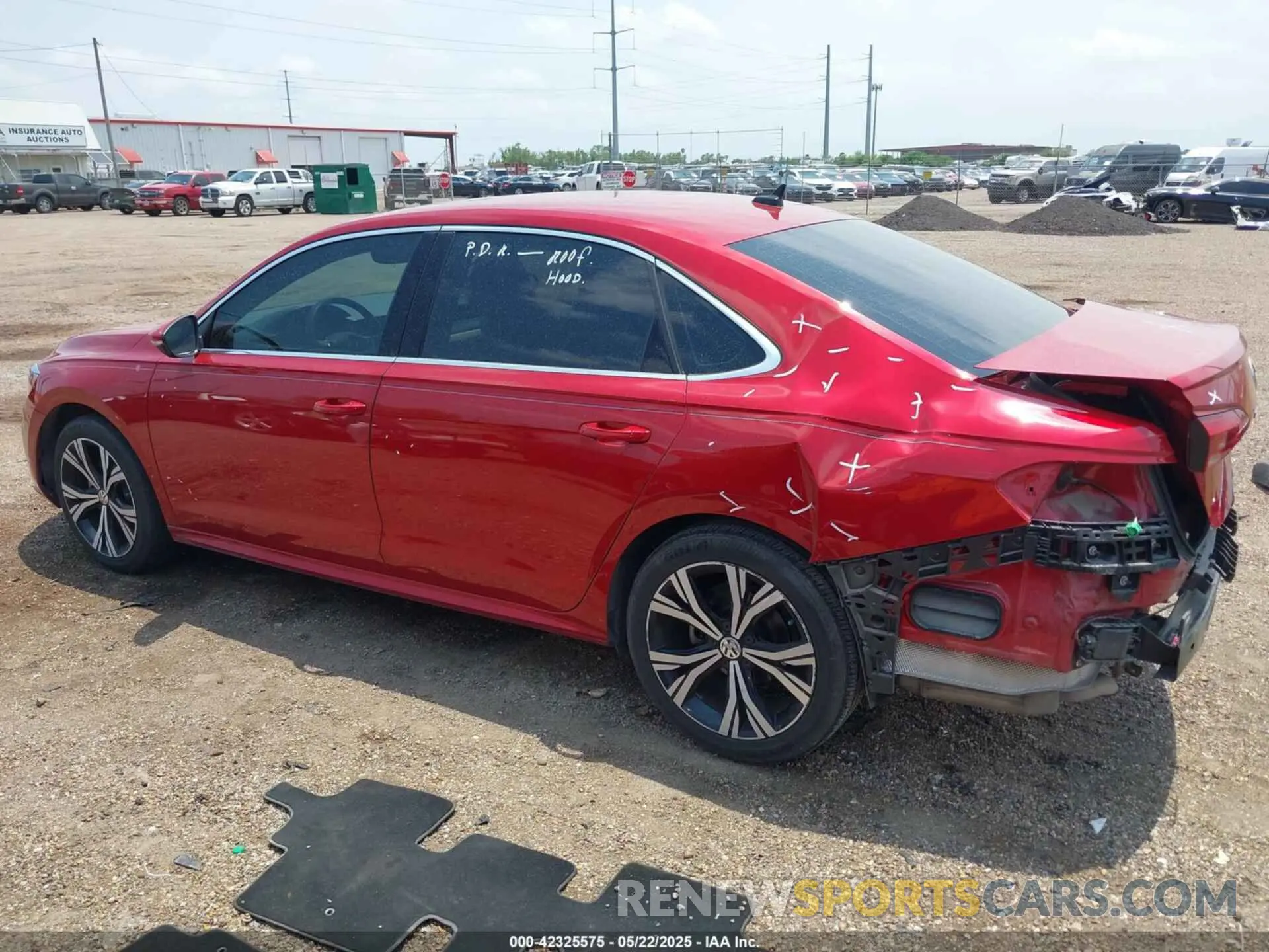 15 fotografías del automóvil dañado 1VWSA7A3XNC002431 VOLKSWAGEN PASSAT 2022