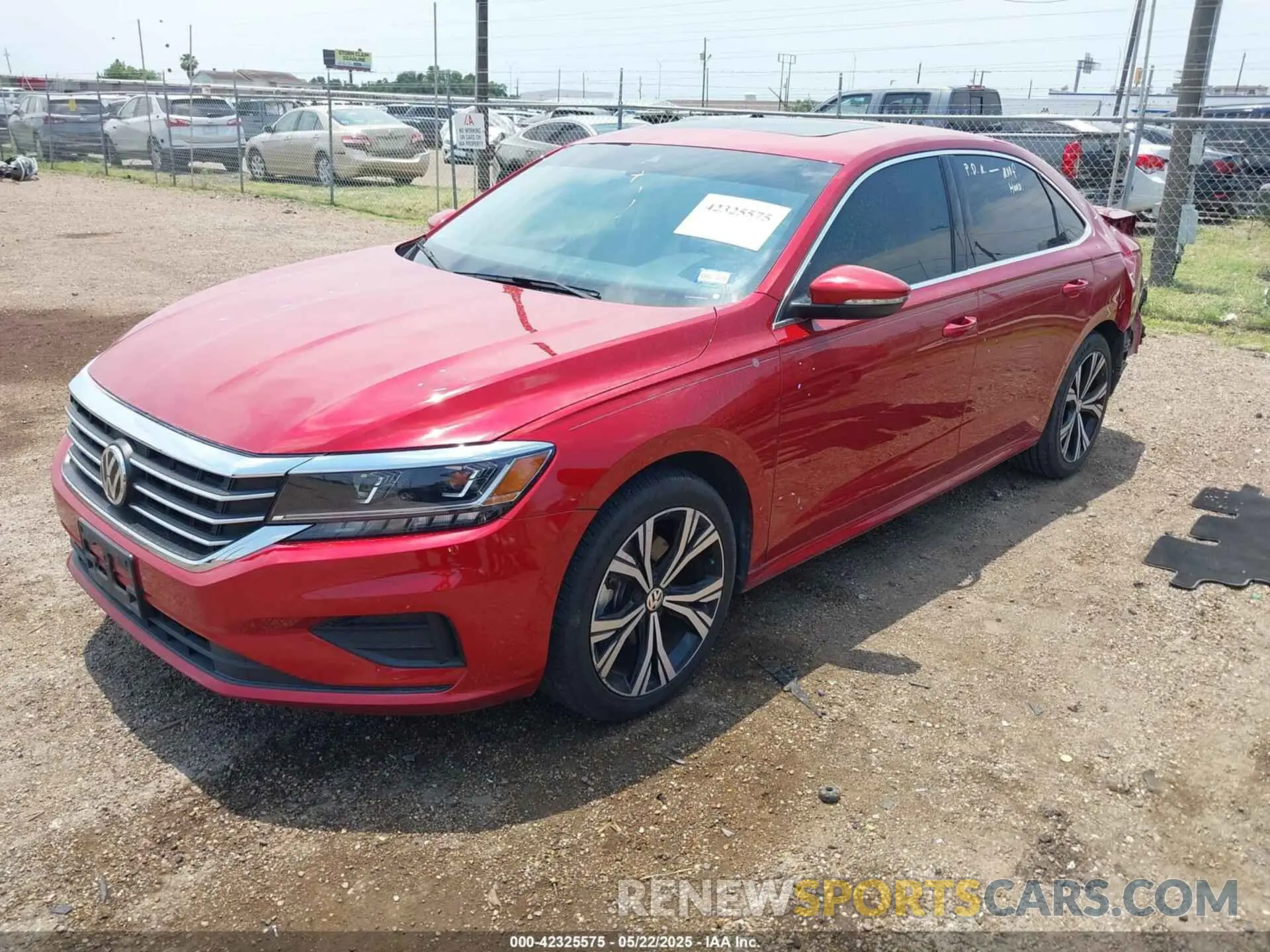 2 fotografías del automóvil dañado 1VWSA7A3XNC002431 VOLKSWAGEN PASSAT 2022
