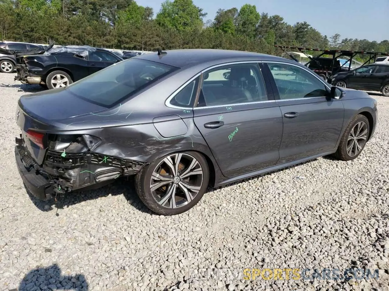 3 fotografías del automóvil dañado 1VWSA7A3XNC003403 VOLKSWAGEN PASSAT 2022