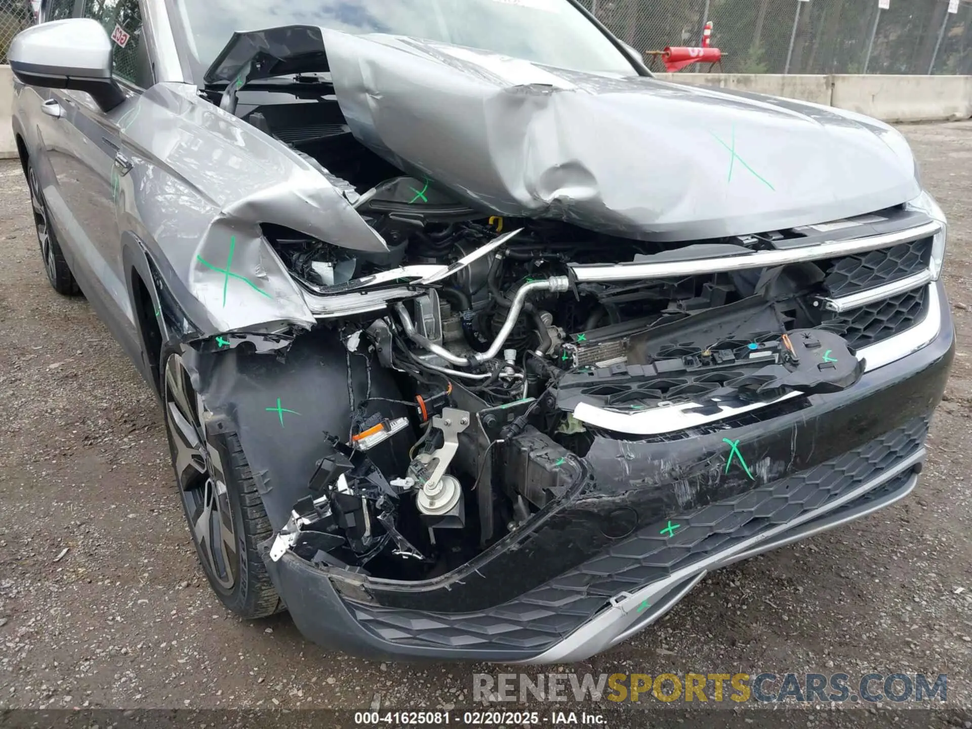 6 fotografías del automóvil dañado 3VV2X7B22NM090169 VOLKSWAGEN TAOS 2022