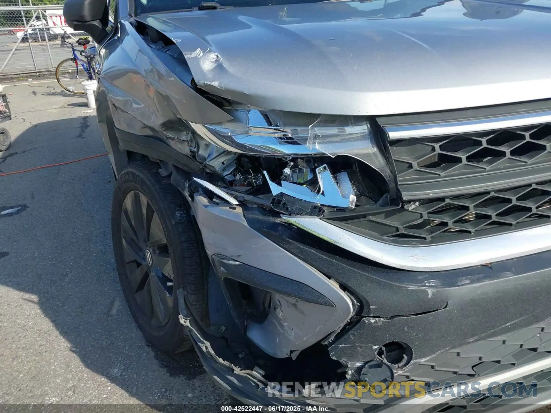 6 fotografías del automóvil dañado 3VVAX7B29NM080900 VOLKSWAGEN TAOS 2022