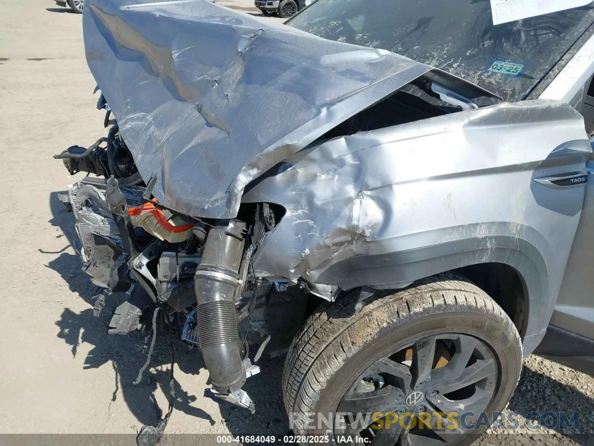 6 fotografías del automóvil dañado 3VVGX7B29NM001350 VOLKSWAGEN TAOS 2022