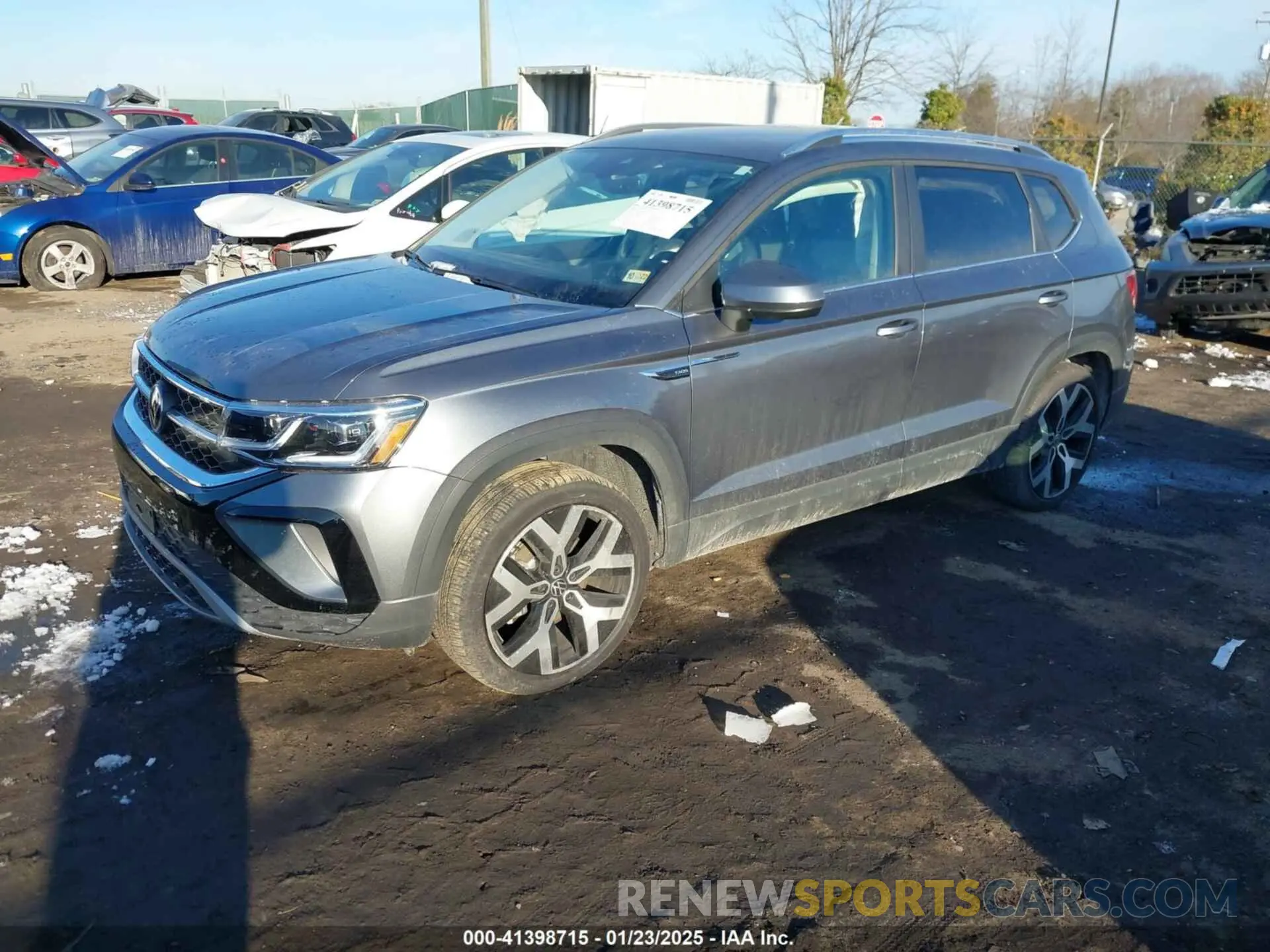 2 fotografías del automóvil dañado 3VVJX7B2XNM023119 VOLKSWAGEN TAOS 2022