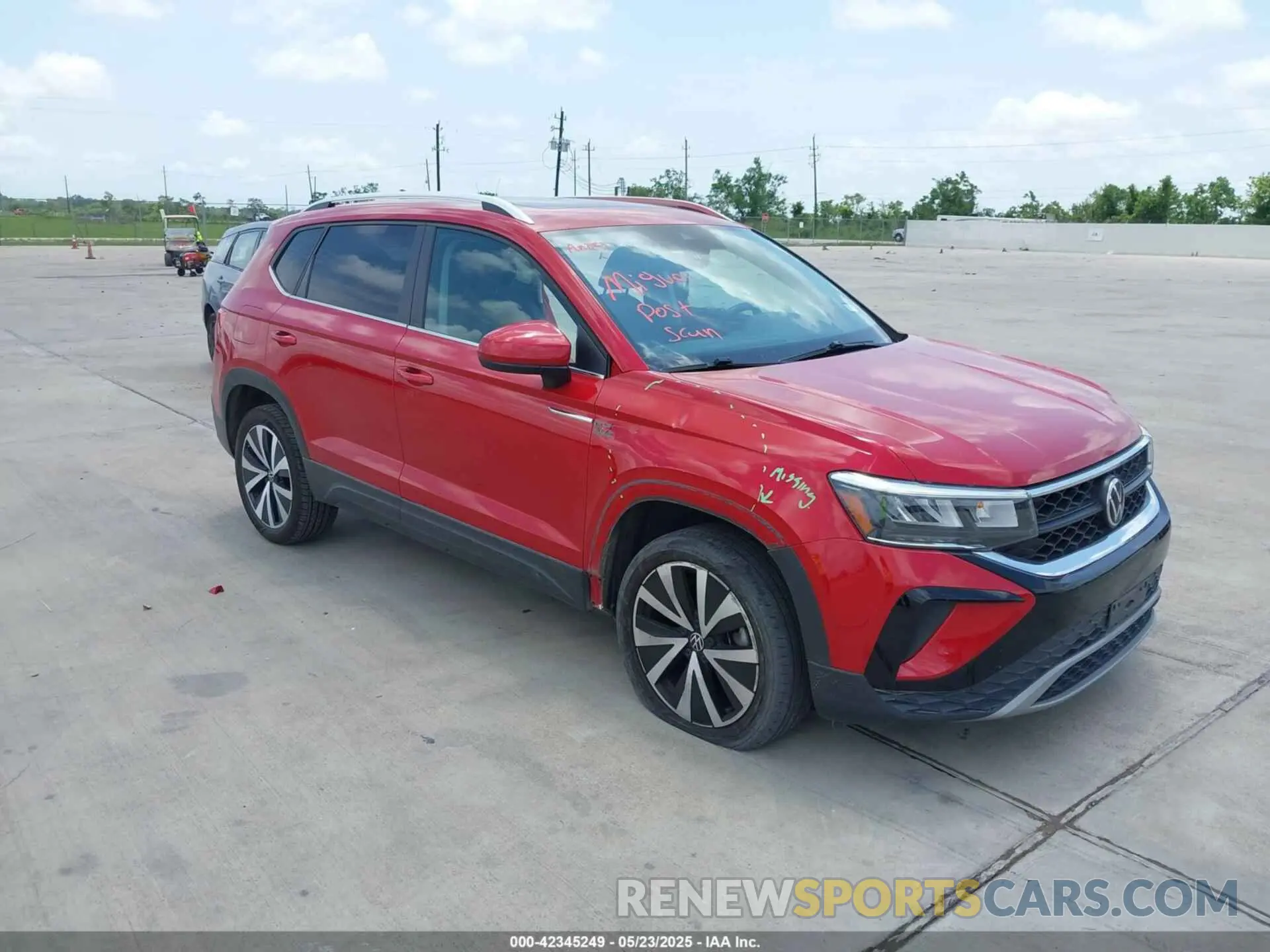1 fotografías del automóvil dañado 3VVLX7B29NM038915 VOLKSWAGEN TAOS 2022