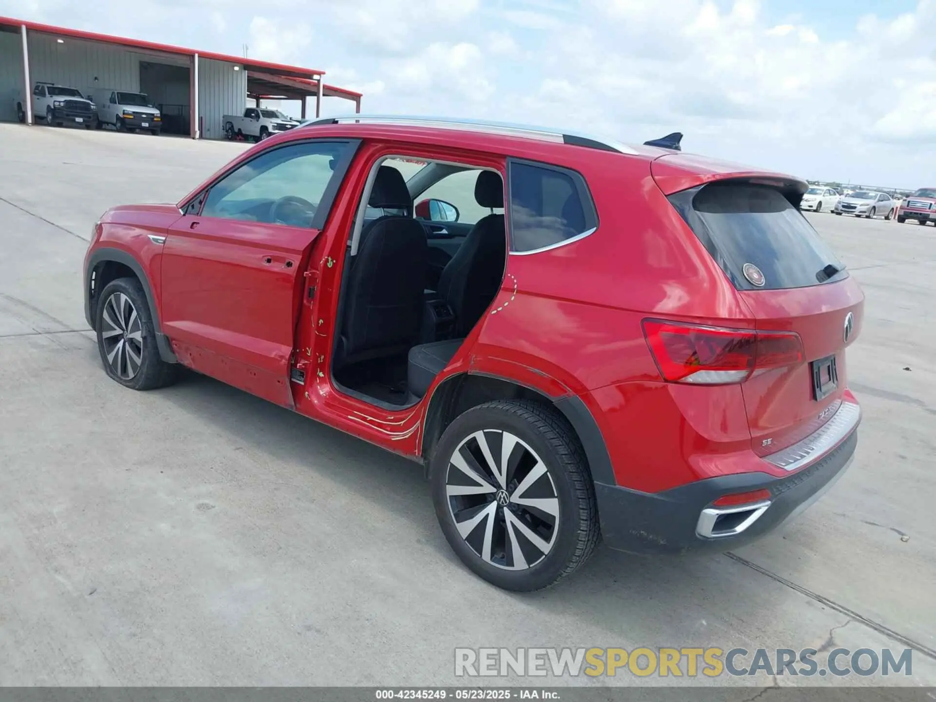 3 fotografías del automóvil dañado 3VVLX7B29NM038915 VOLKSWAGEN TAOS 2022