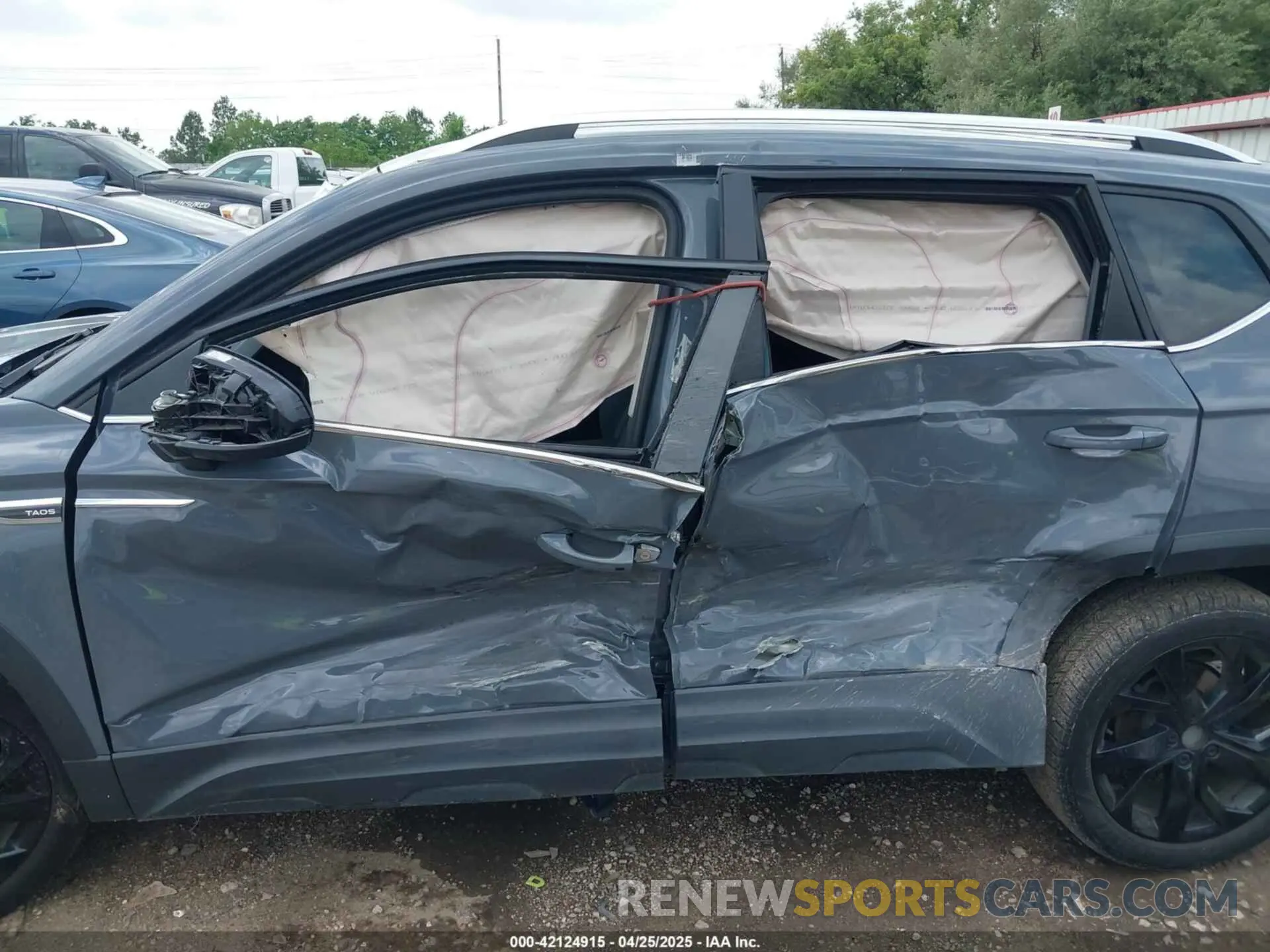 6 fotografías del automóvil dañado 3VVRX7B29NM084478 VOLKSWAGEN TAOS 2022