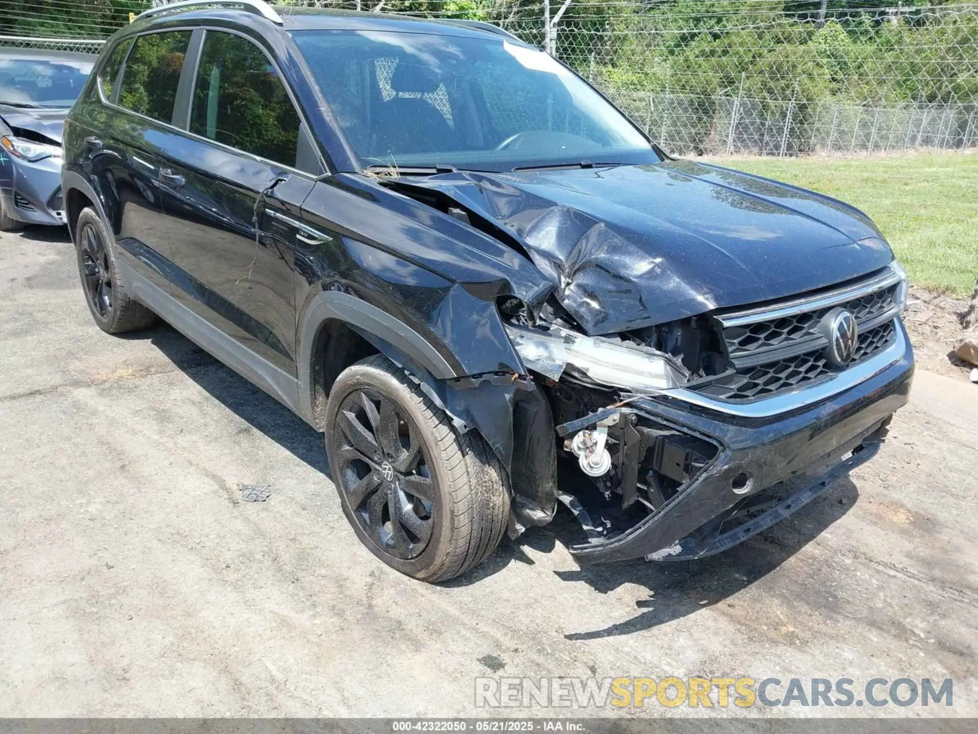 6 fotografías del automóvil dañado 3VVSX7B24NM094482 VOLKSWAGEN TAOS 2022