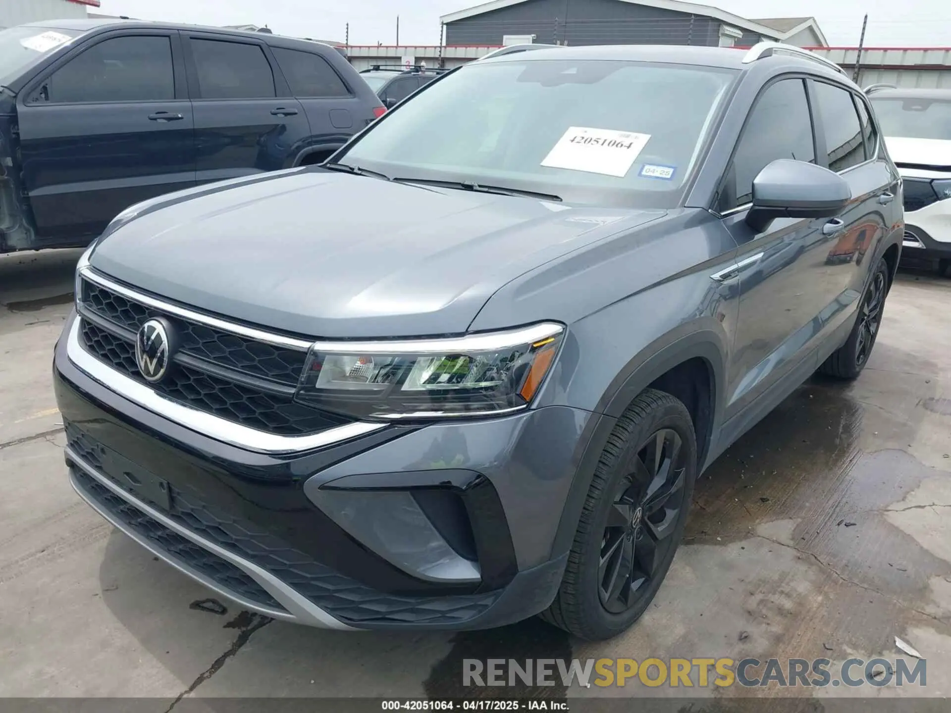 2 fotografías del automóvil dañado 3VVSX7B2XNM062037 VOLKSWAGEN TAOS 2022