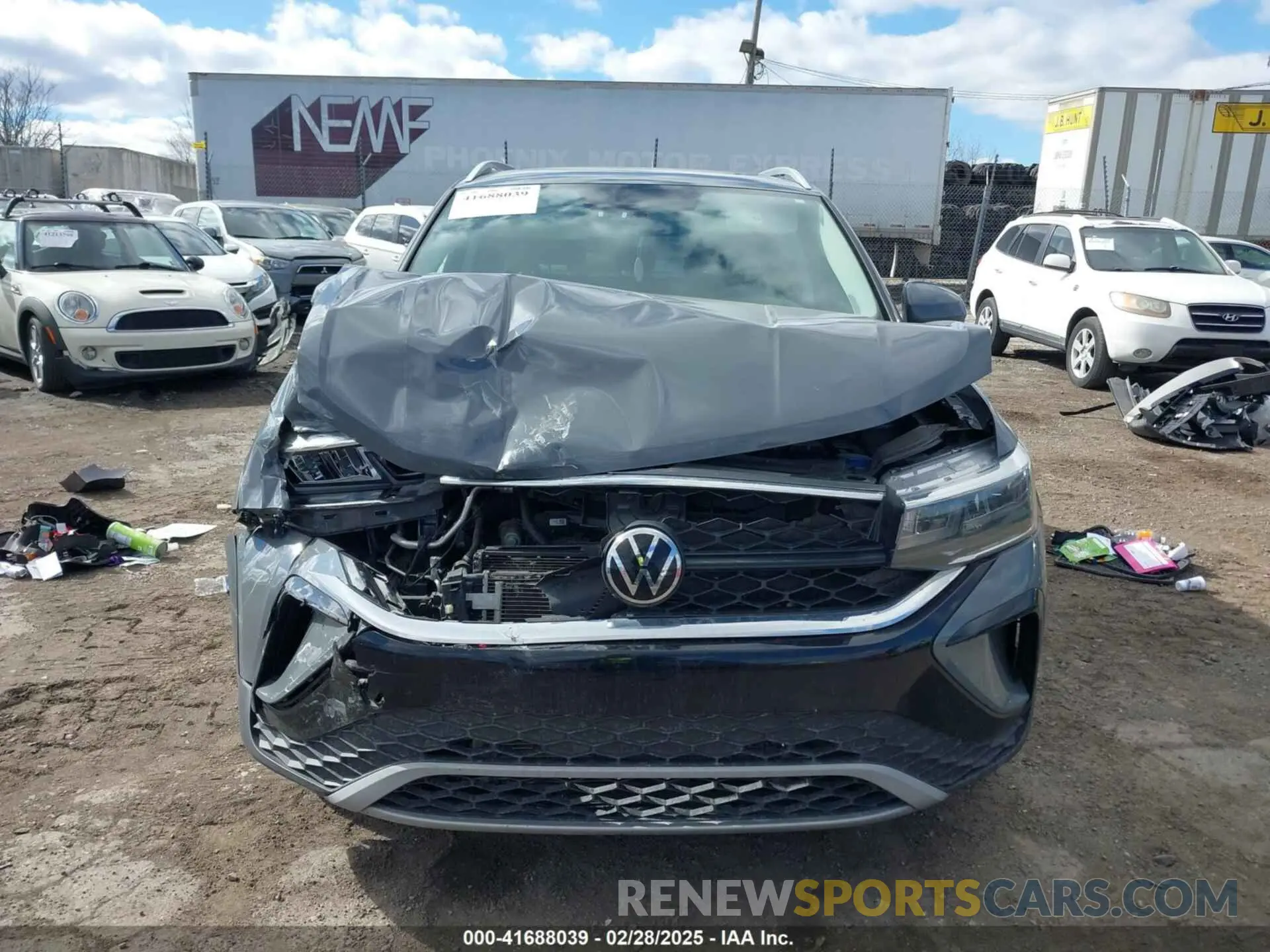 12 fotografías del automóvil dañado 3VVTX7B23NM096969 VOLKSWAGEN TAOS 2022