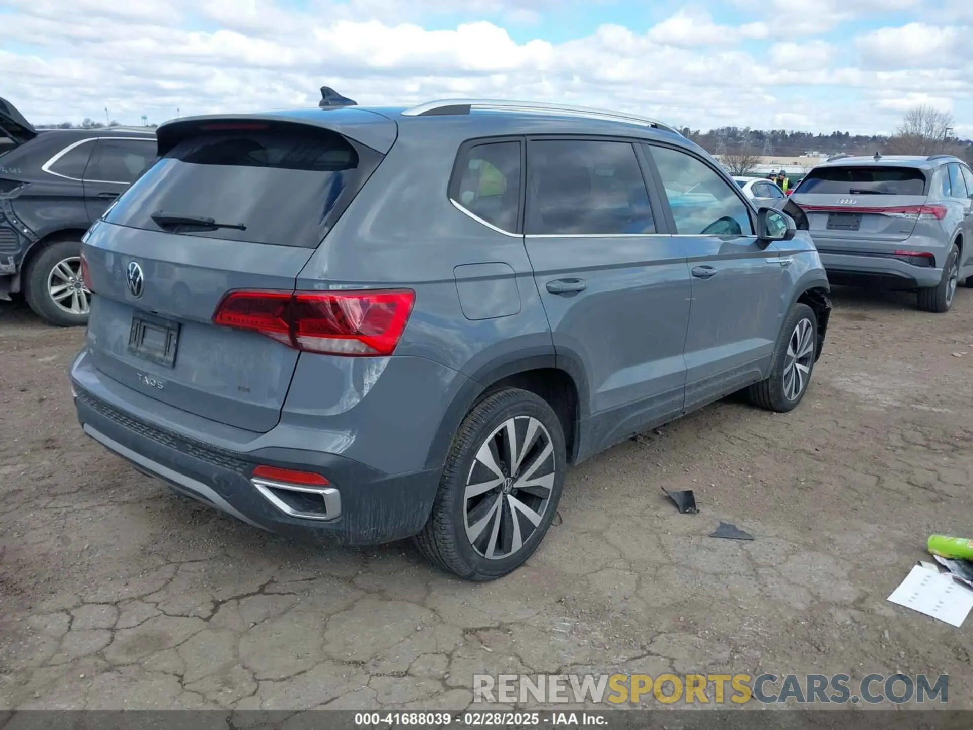 4 fotografías del automóvil dañado 3VVTX7B23NM096969 VOLKSWAGEN TAOS 2022