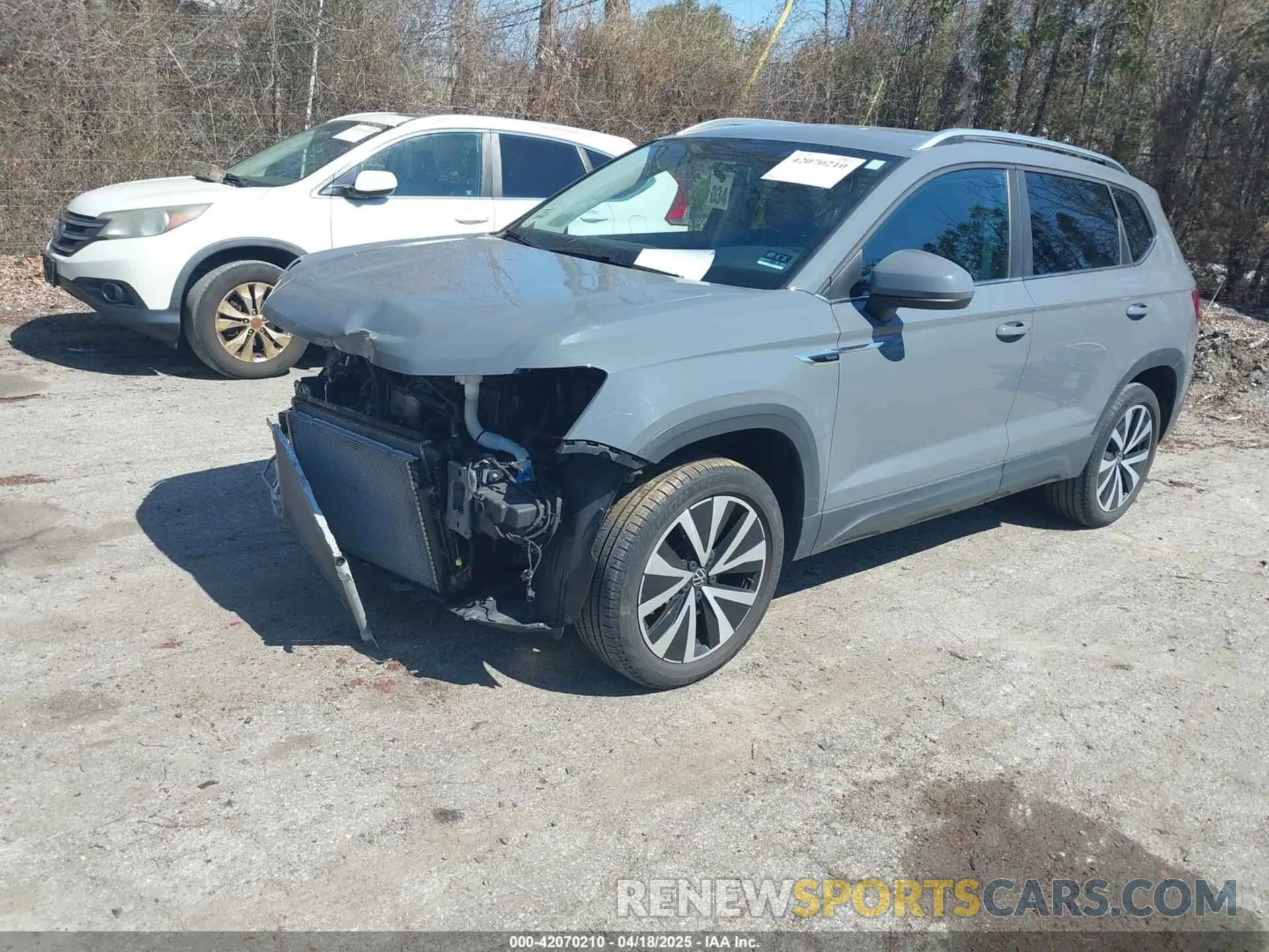 2 fotografías del automóvil dañado 3VVWX7B26NM021440 VOLKSWAGEN TAOS 2022