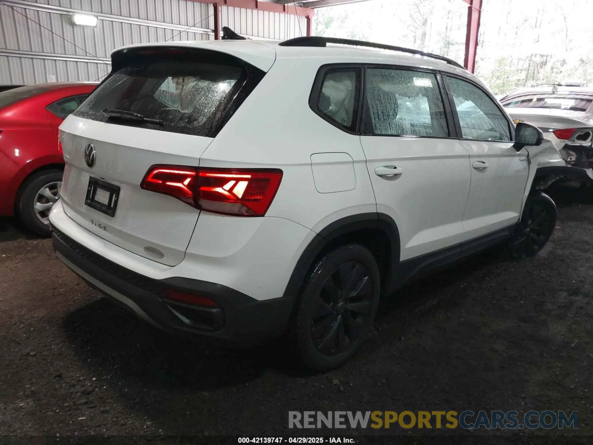 4 fotografías del automóvil dañado 3VVCX7B22PM307548 VOLKSWAGEN TAOS 2023